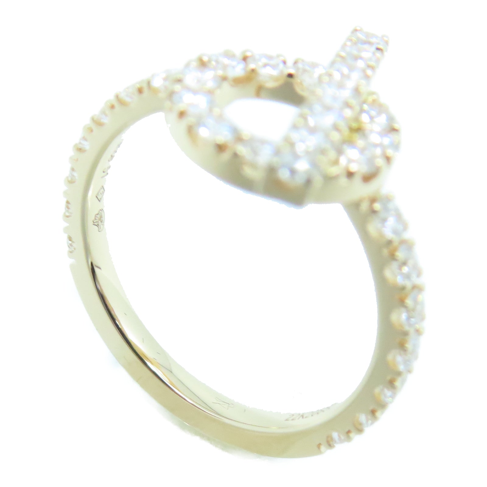 HERMES 18K玫瑰金Finesse Ring戒指US#5.5 #51