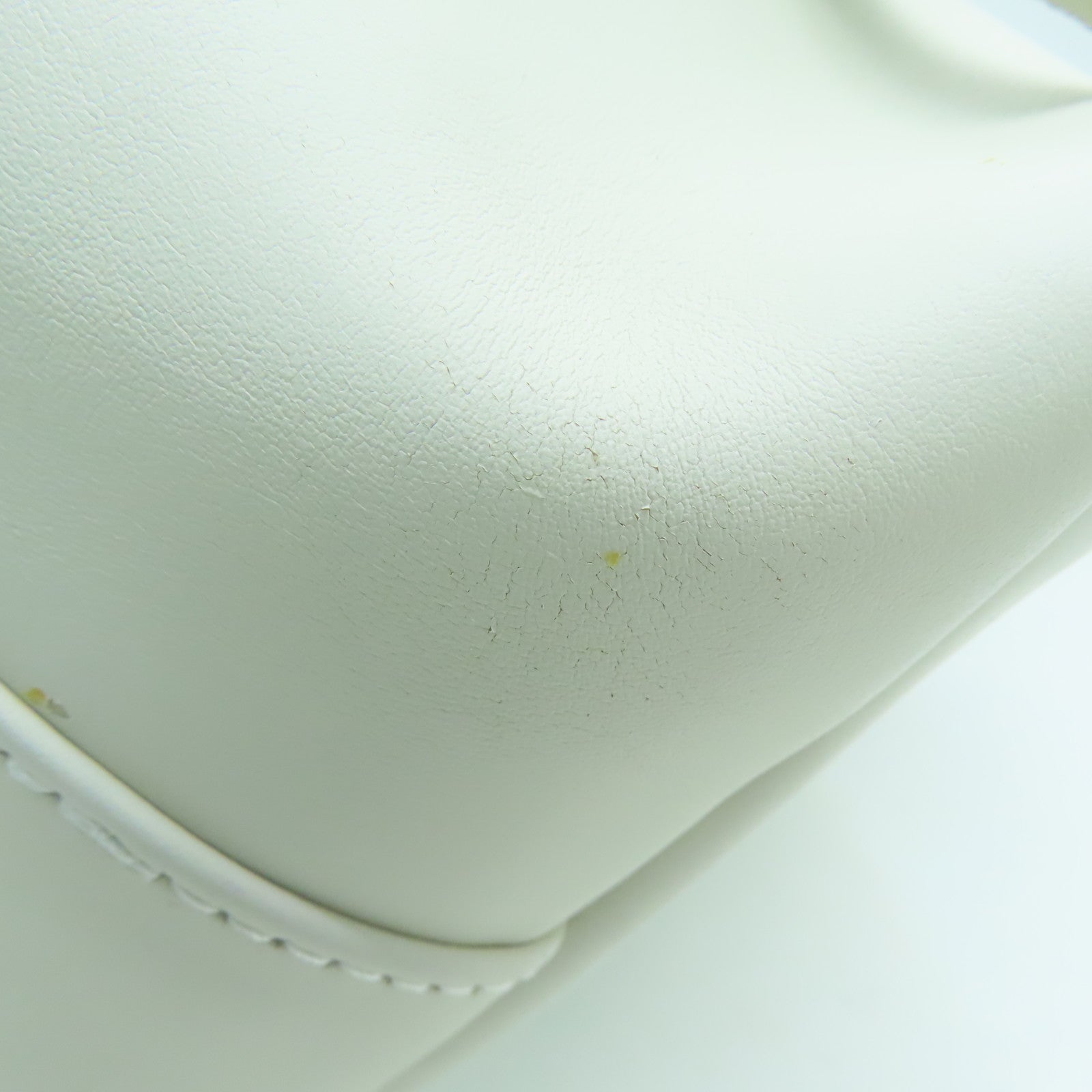 Furla Leather Backpack Silver Buckle White
