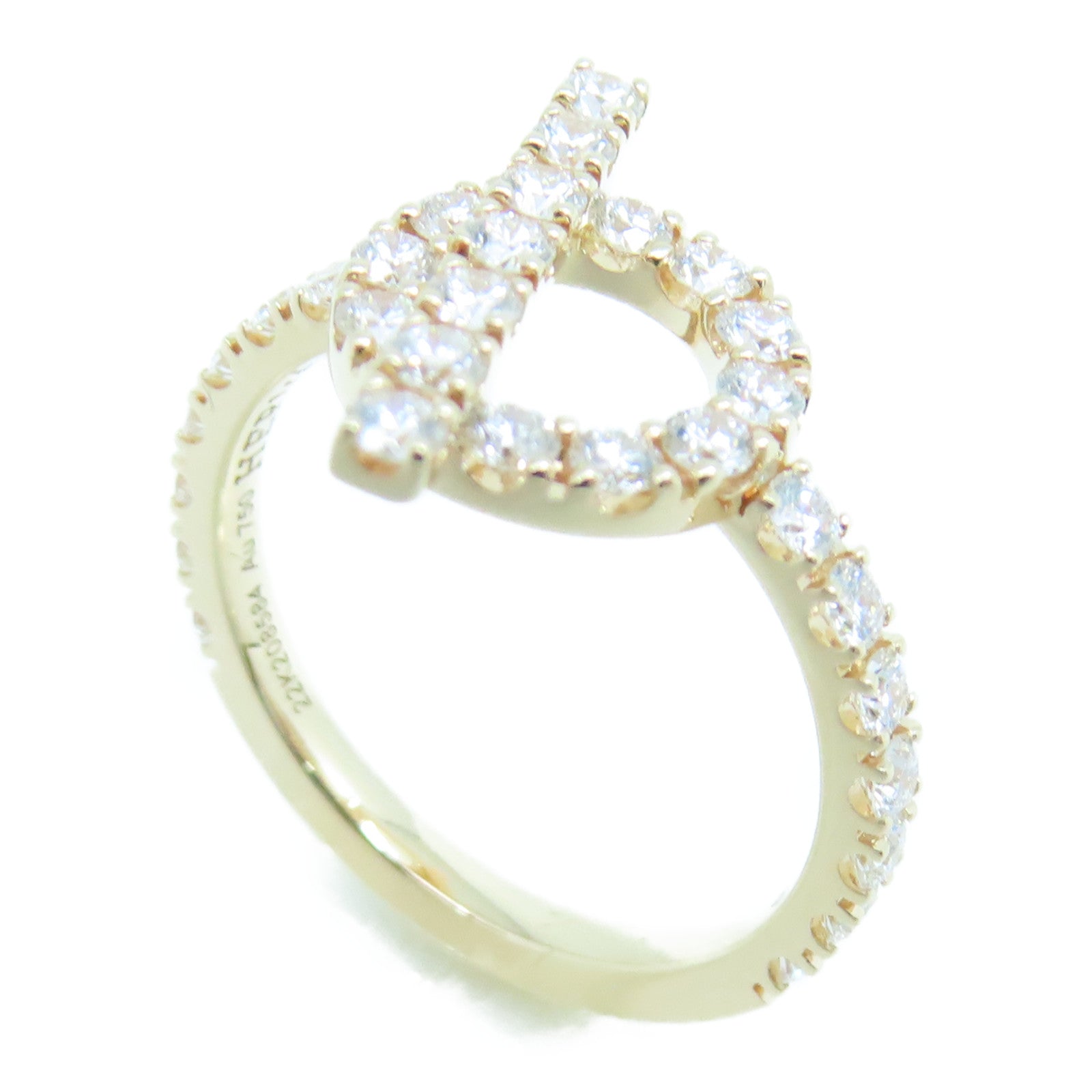 HERMES 18K玫瑰金Finesse Ring戒指US#5.5 #51