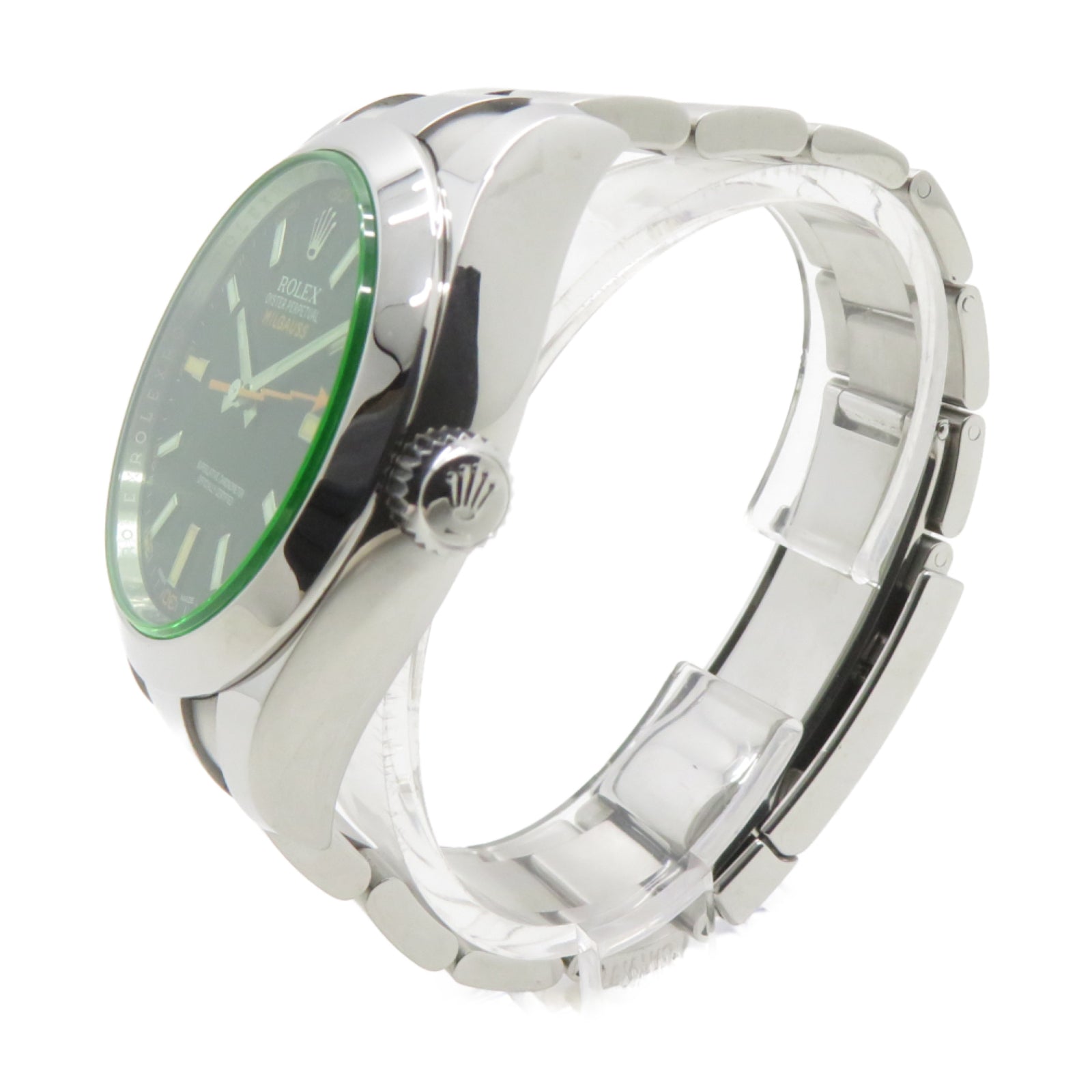 ROLEX Milgauss不鏽鋼自動機芯手錶綠色