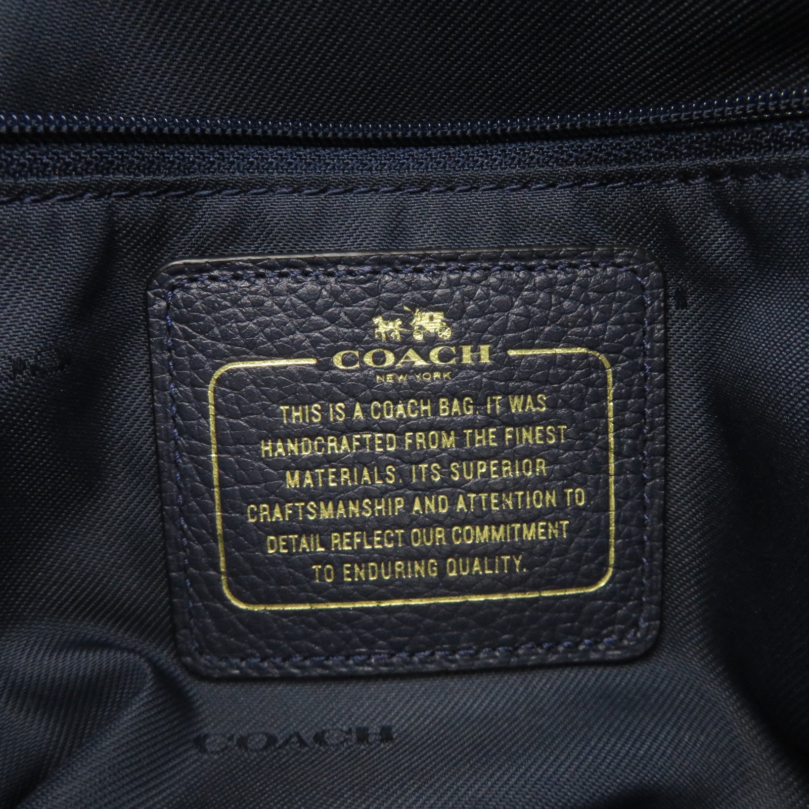 COACH 牛皮皮革Shoulder Bag肩背袋宝蓝色