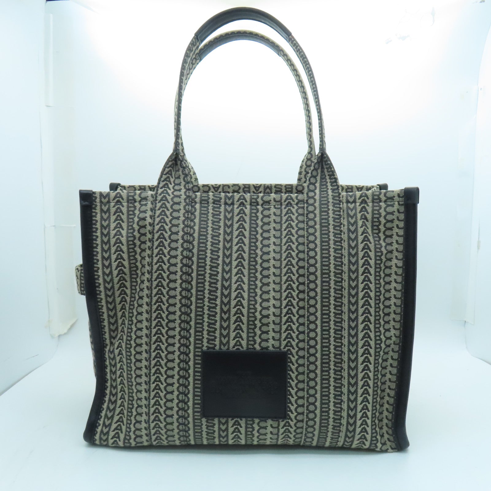 MARC JACOBS Canvas Tote Bag Black/Brown