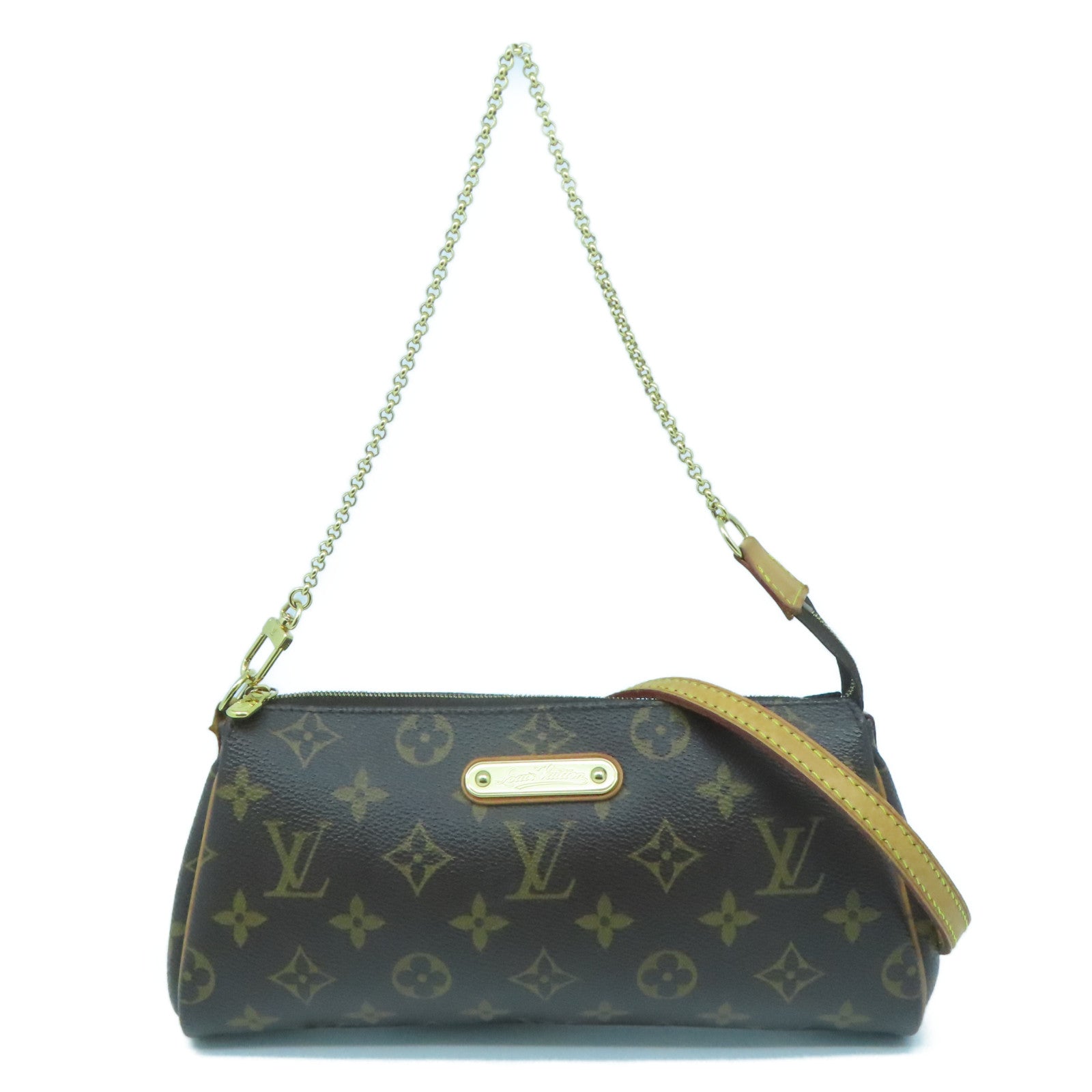 LOUIS VUITTON Monogram Eva金扣手挽肩背兩用袋啡色