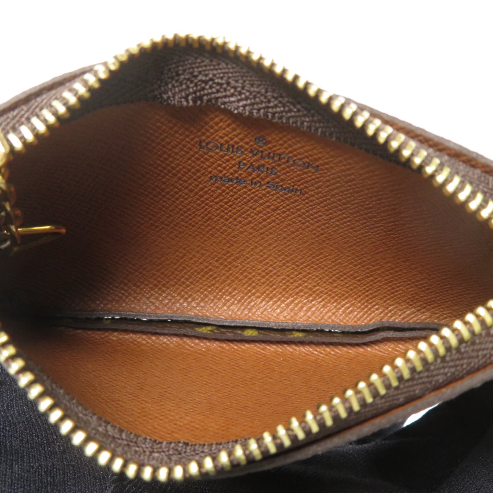 LOUIS VUITTON Monogram Key & Coin Case金扣Coin Case啡色