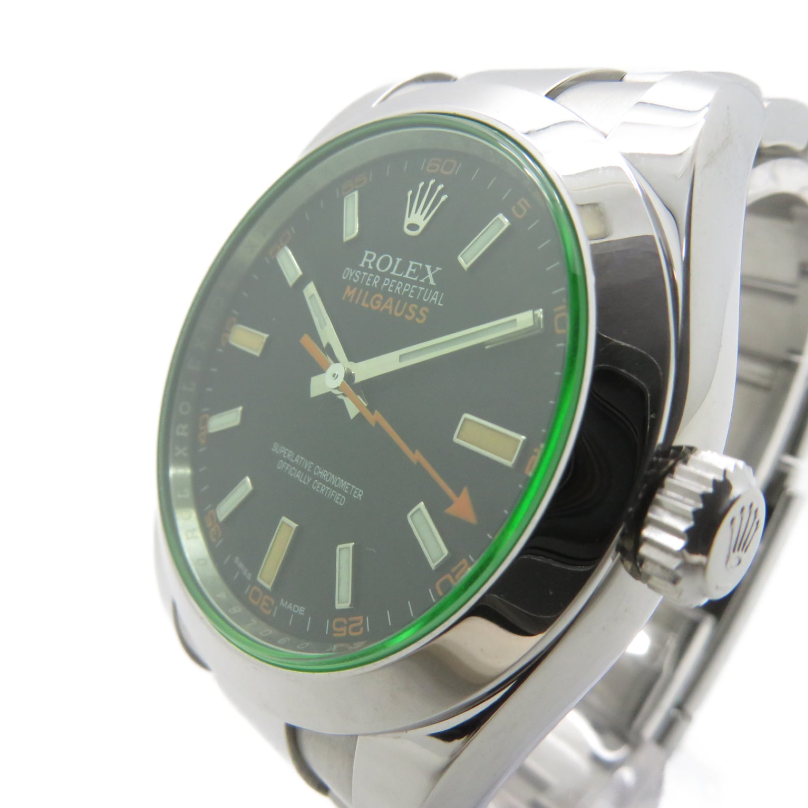ROLEX Milgauss不鏽鋼自動機芯手錶綠色