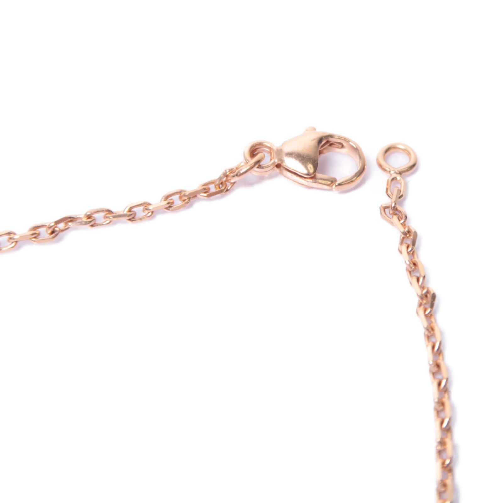 HERMES 金屬Mini Pop H Necklace項鍊粉金色/黑色