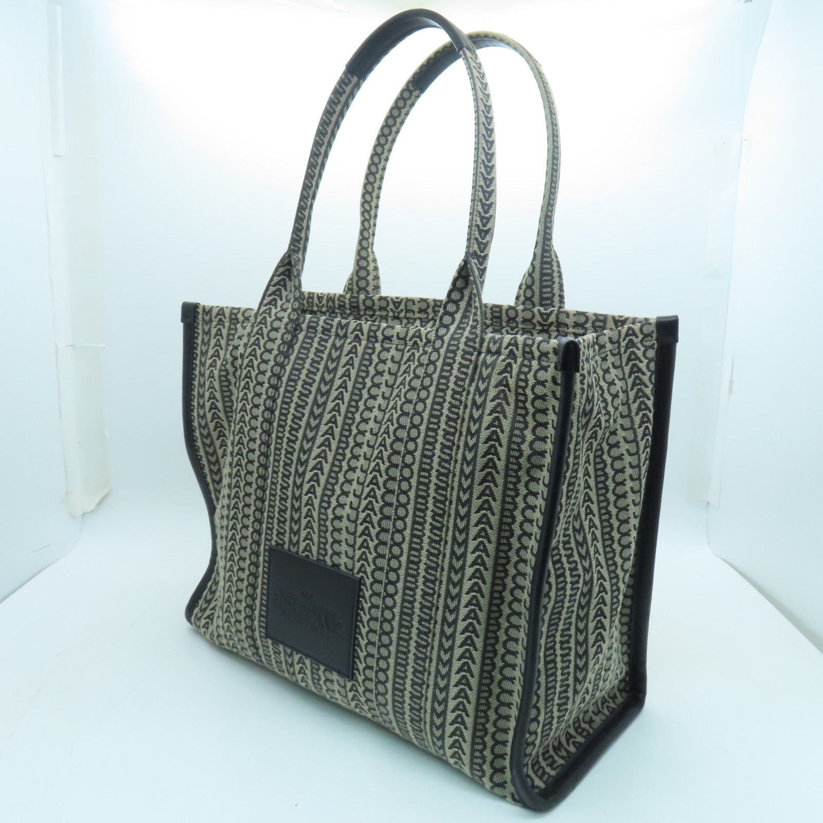 MARC JACOBS Canvas Tote Bag Black/Brown