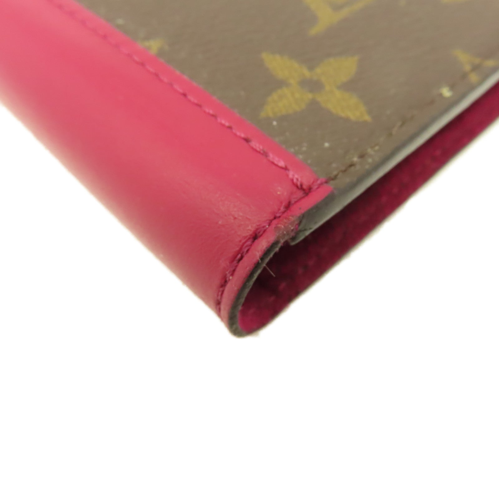 LOUIS VUITTON Monogram iPhone X/XS Folio Case手機保護套啡色/酒紅色
