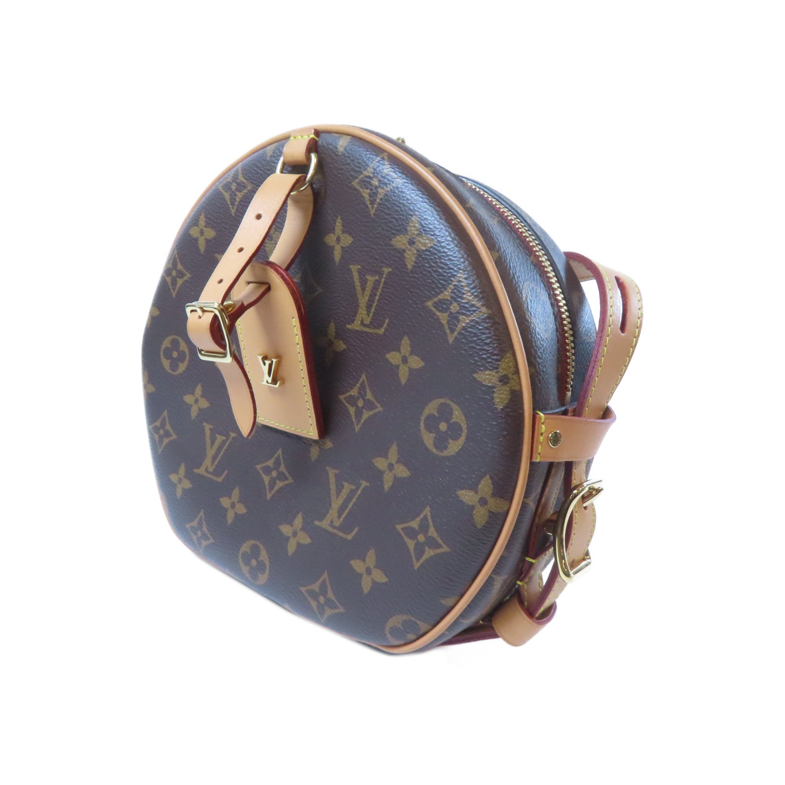LOUIS VUITTON Monogram Botie Chapean Soulpe MM金扣肩背袋啡色