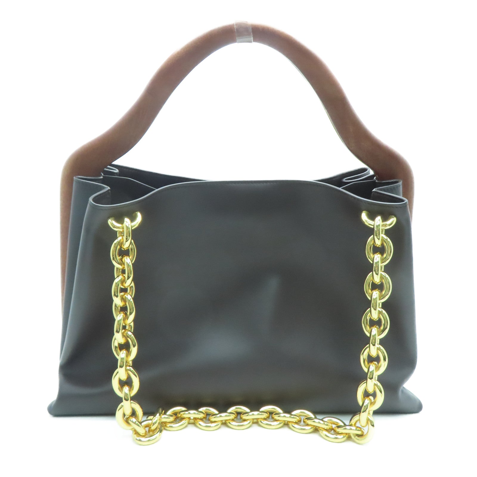 BOTTEGA VENETA 【激減優惠】牛皮皮革Mount Coming肩背袋啡色