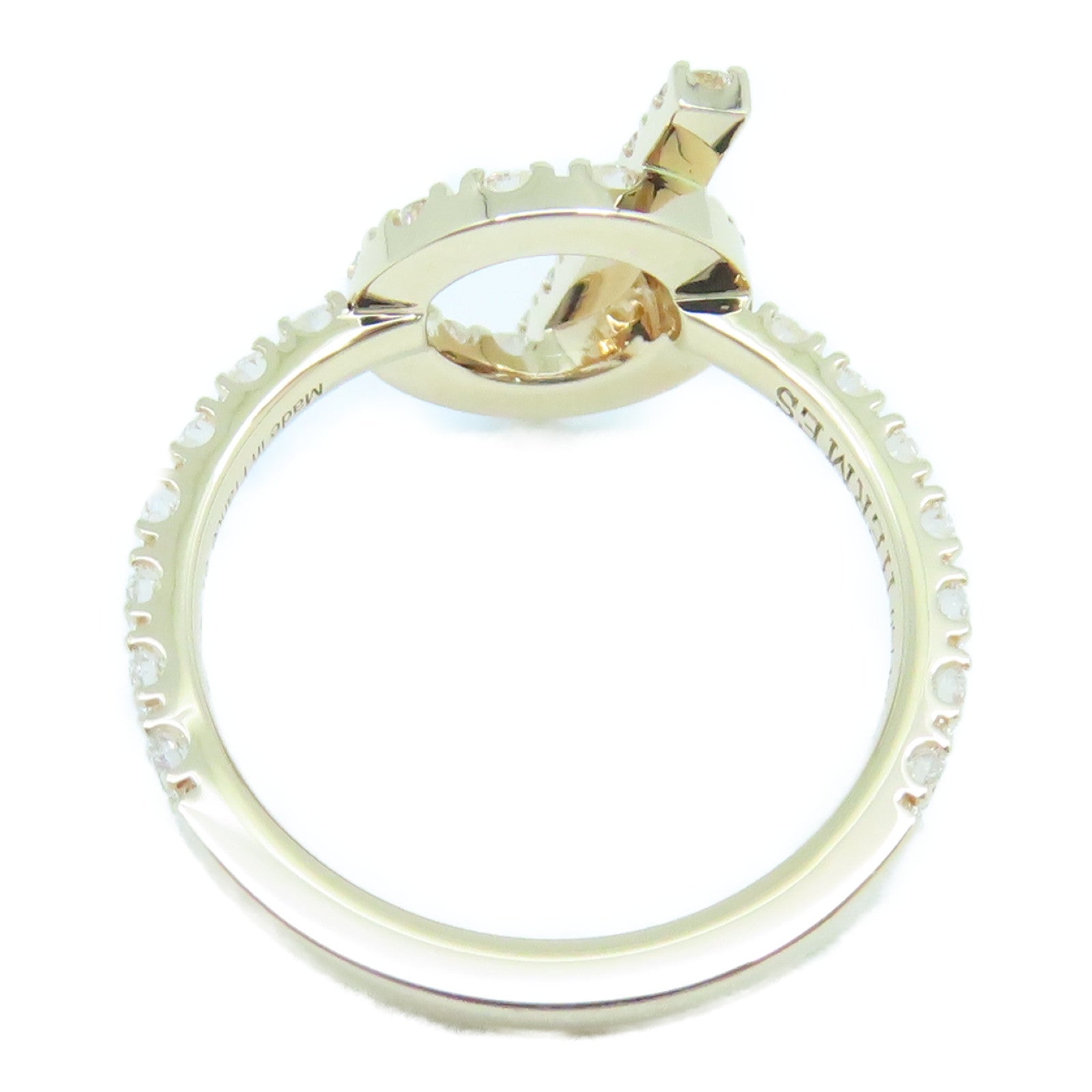 HERMES 18K玫瑰金Finesse Ring戒指US#5.5 #51