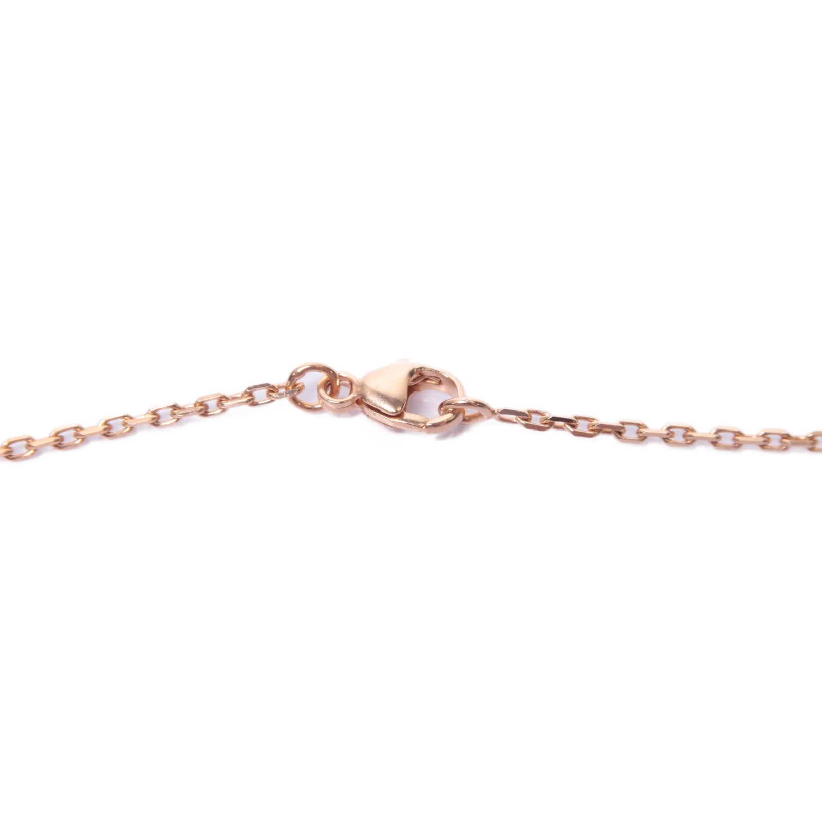 HERMES 金屬Mini Pop H Necklace項鍊粉金色/黑色