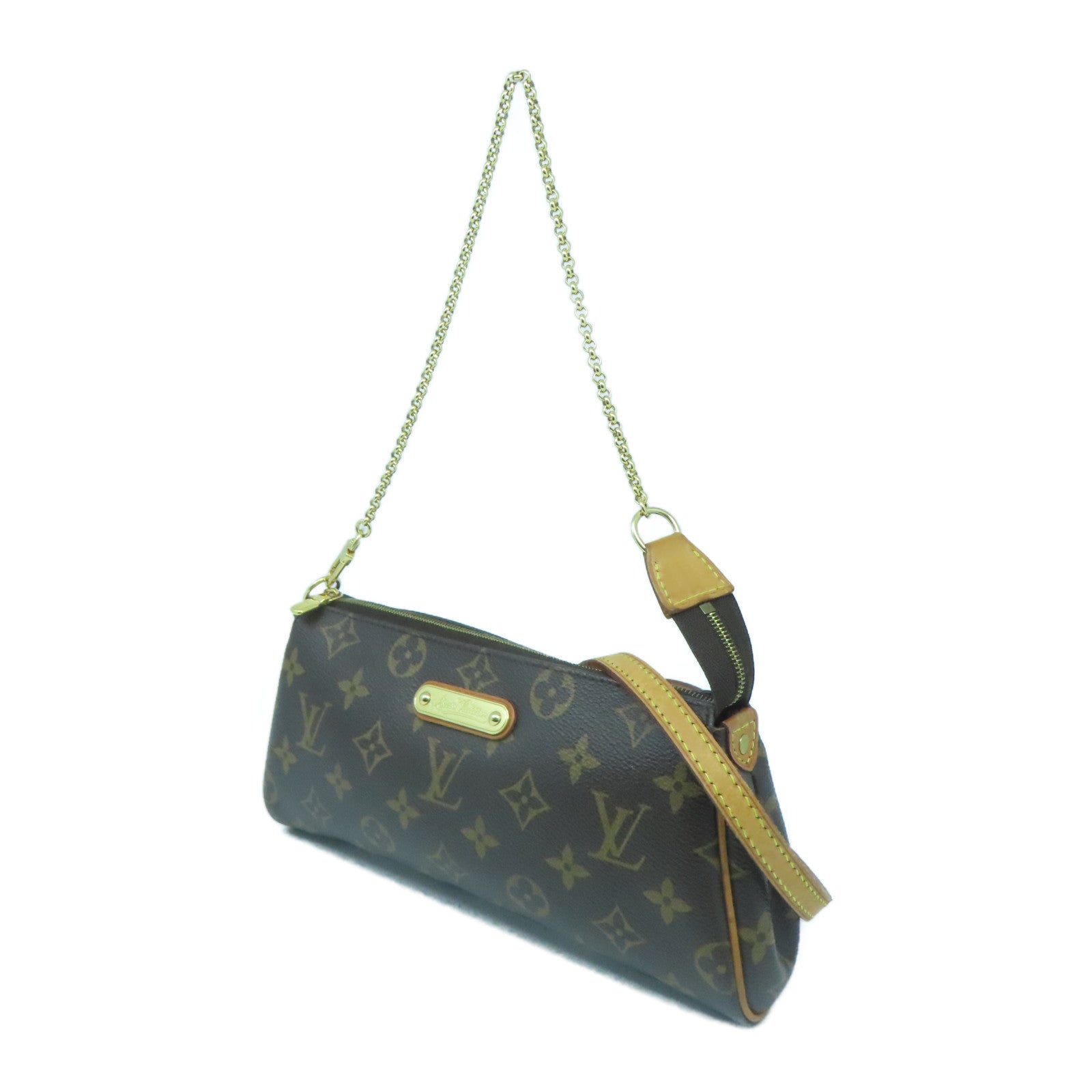 LOUIS VUITTON Monogram Eva金扣手挽肩背兩用袋啡色