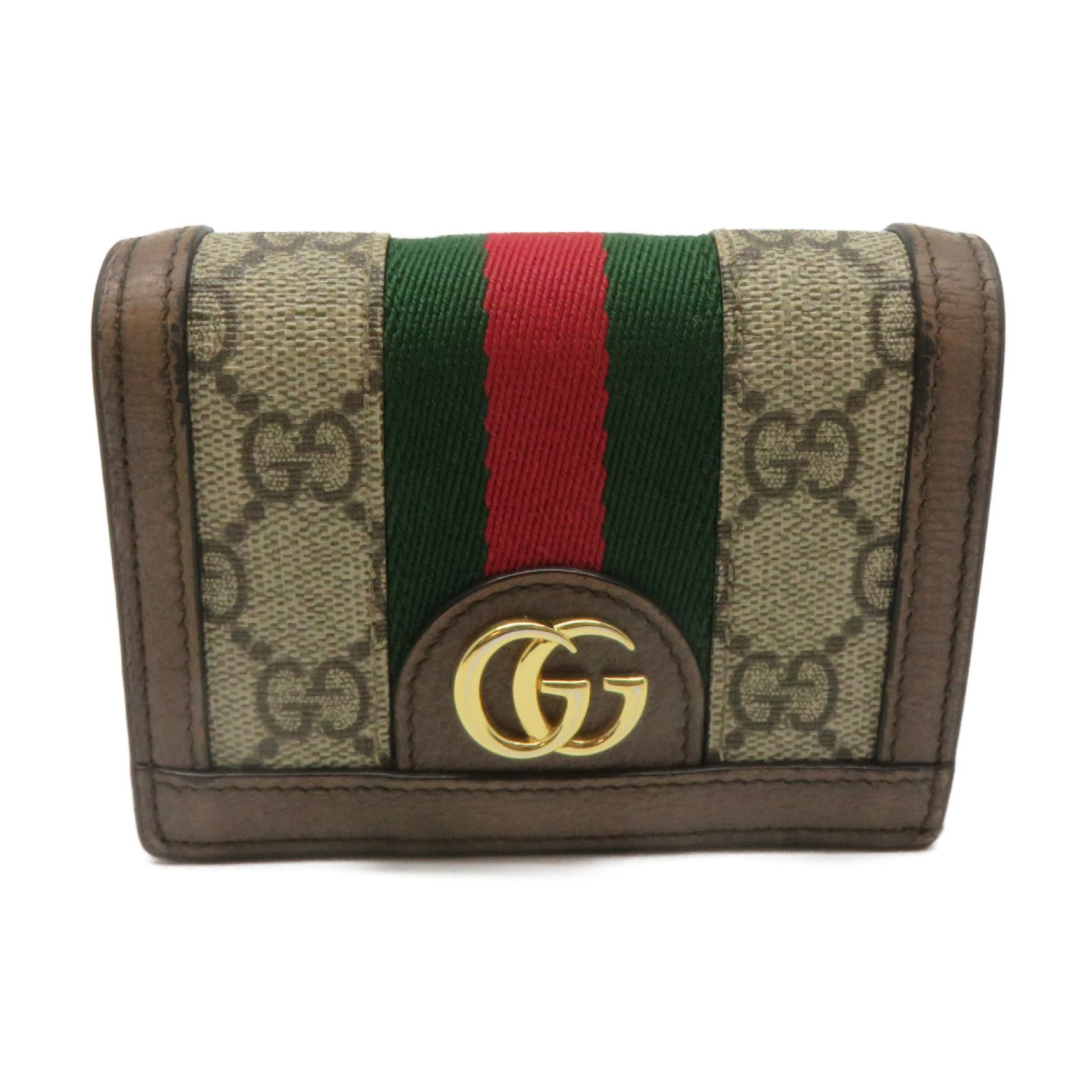 GUCCI 塗層帆布Ophidia GG Wallet金扣短錢包啡色