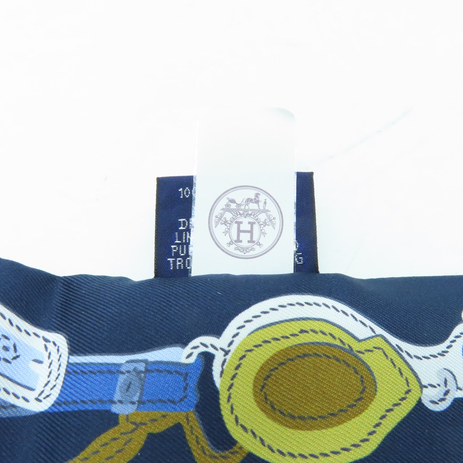HERMES 【激減優惠】絲質Twilly絲巾深藍色/橙色/金色/啡色