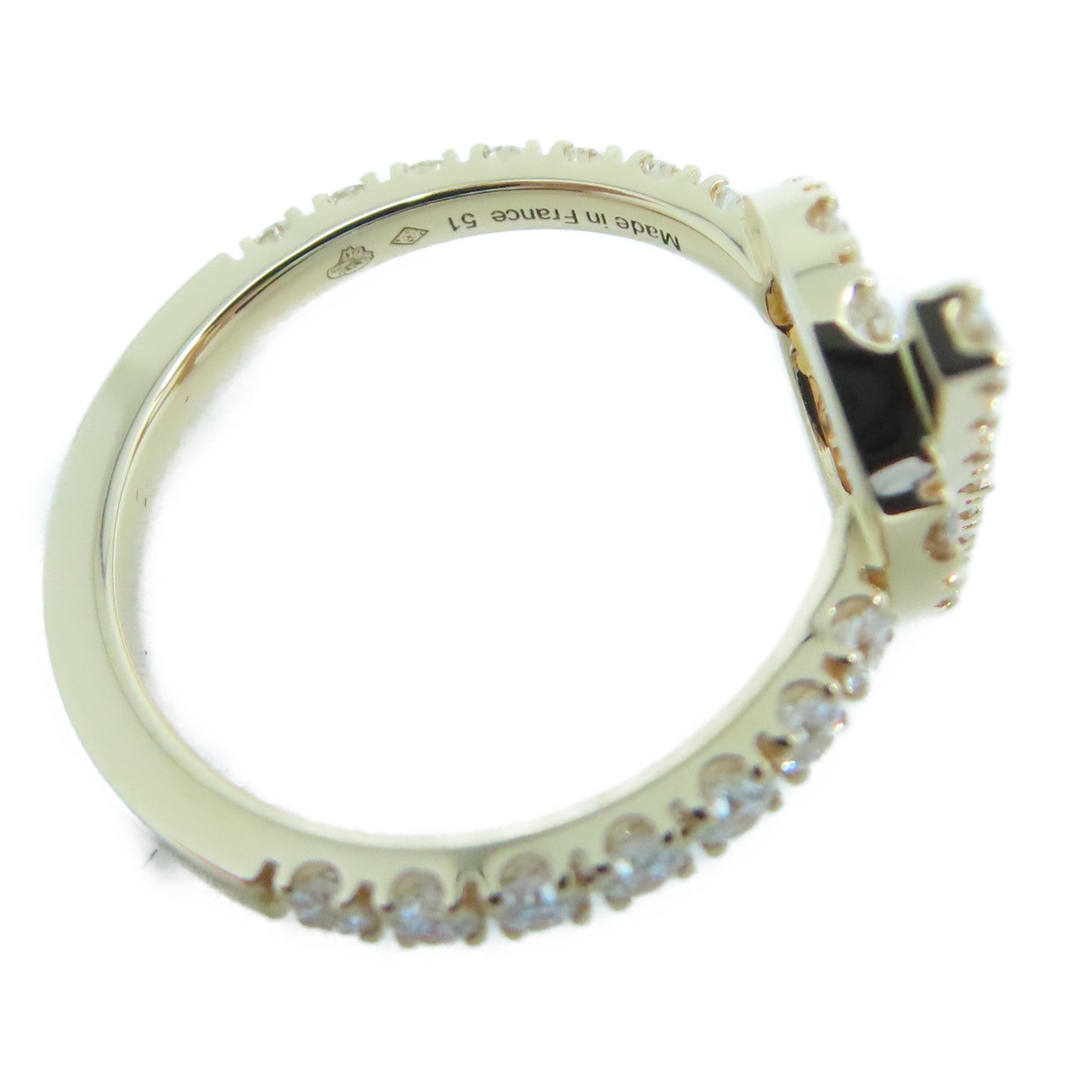 HERMES 18K玫瑰金Finesse Ring戒指US#5.5 #51