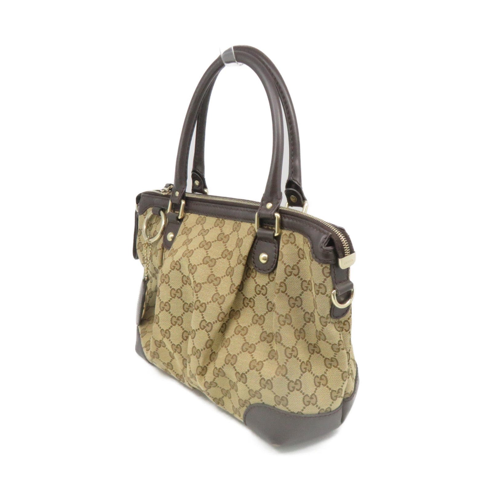 GUCCI GG canvas Hand Bag brown brown