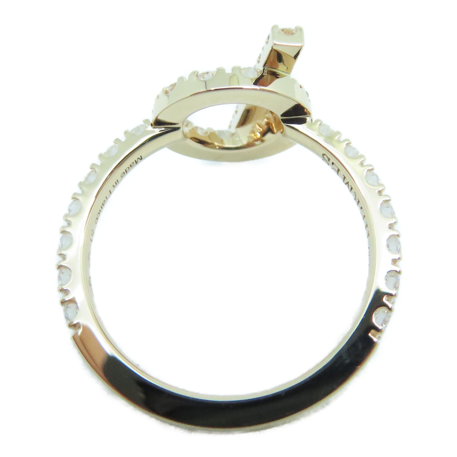 HERMES 18K玫瑰金Finesse Ring戒指US#5.5 #51