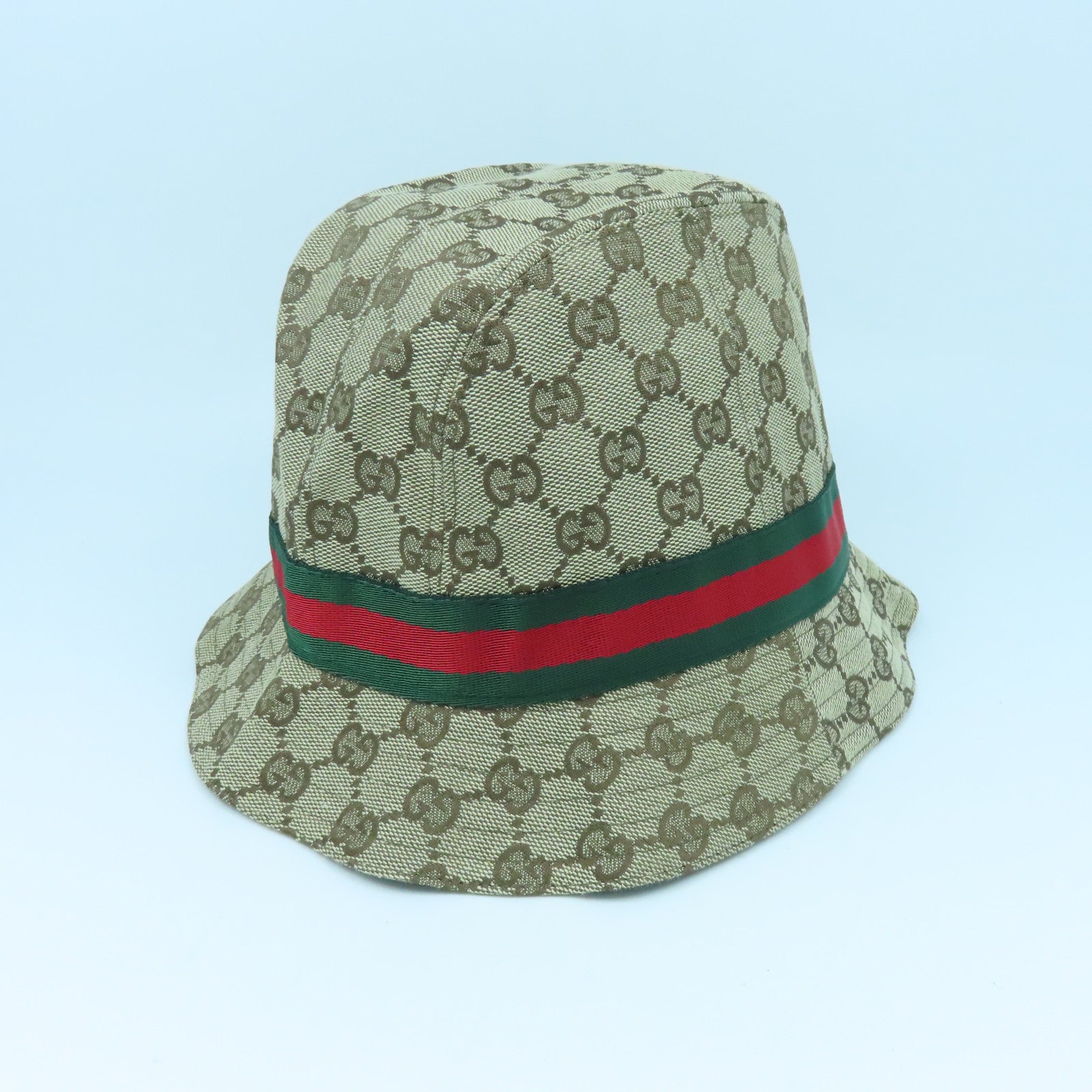 GUCCI 帆布Hat帽子啡色
