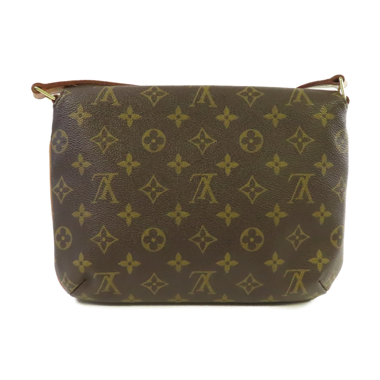 LOUIS VUITTON Monogram Musette Tango Shoulder Bag金扣肩背袋啡色