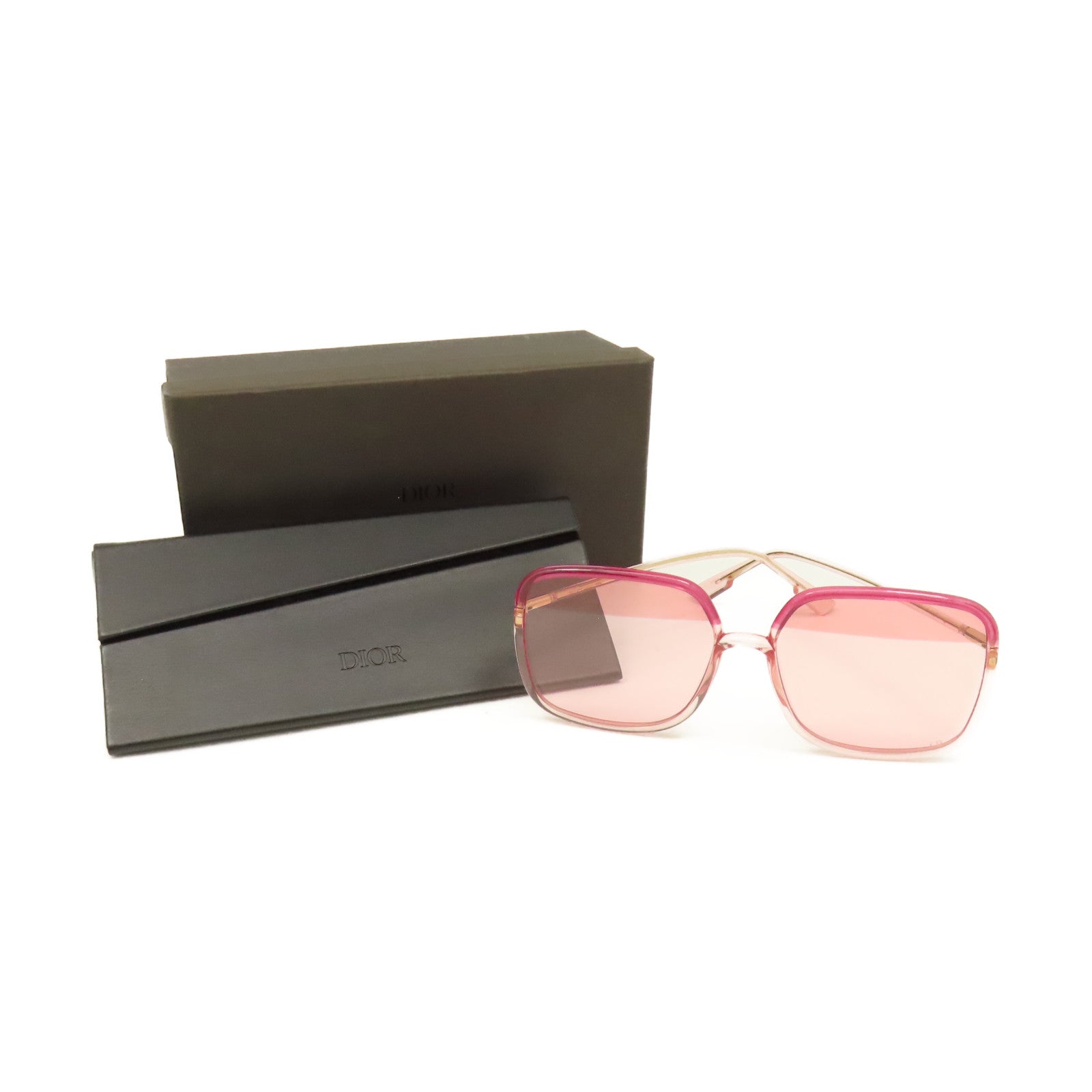 Dior PVC/金屬Sunglasses太陽眼鏡粉紅色