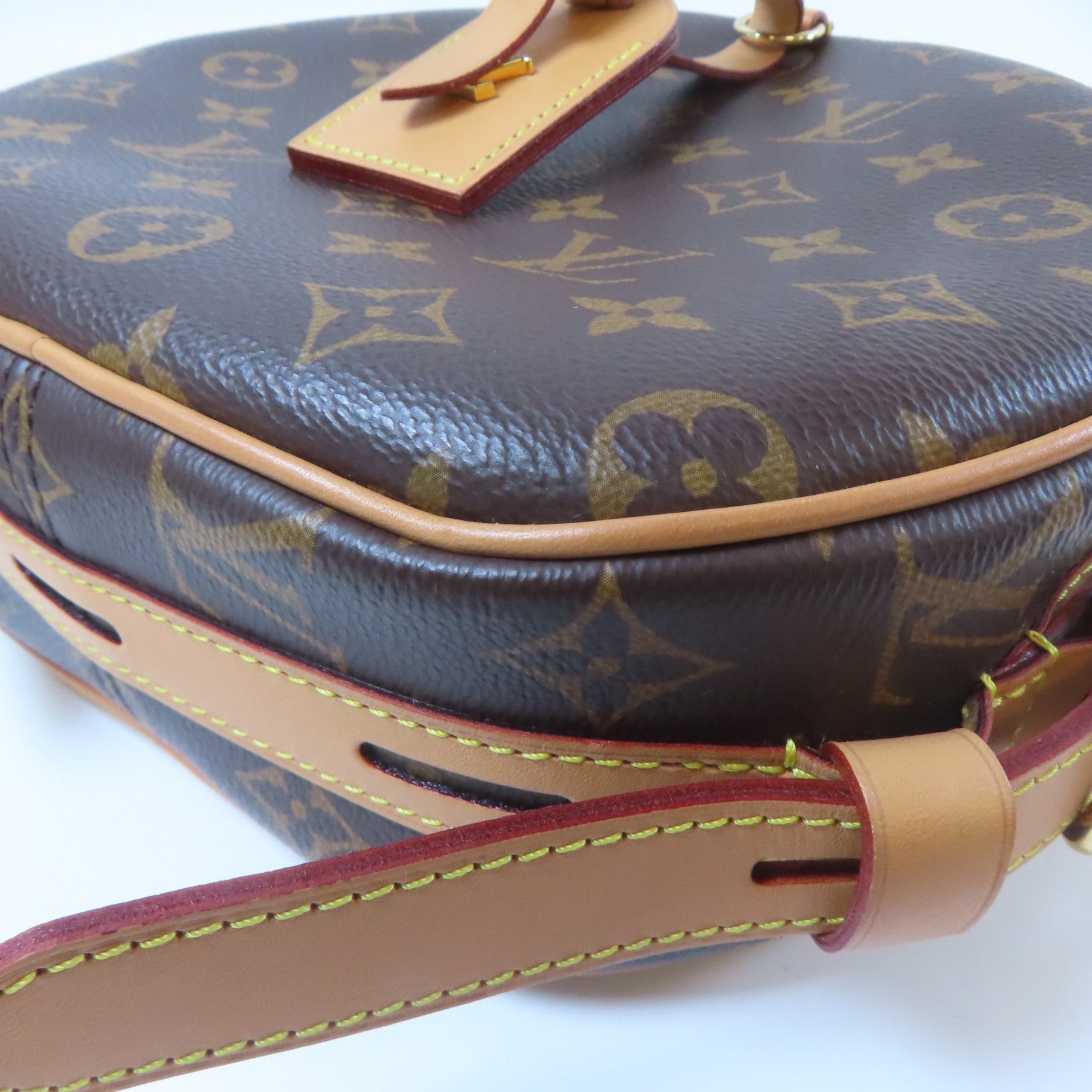 LOUIS VUITTON Monogram Botie Chapean Soulpe MM金扣肩背袋啡色