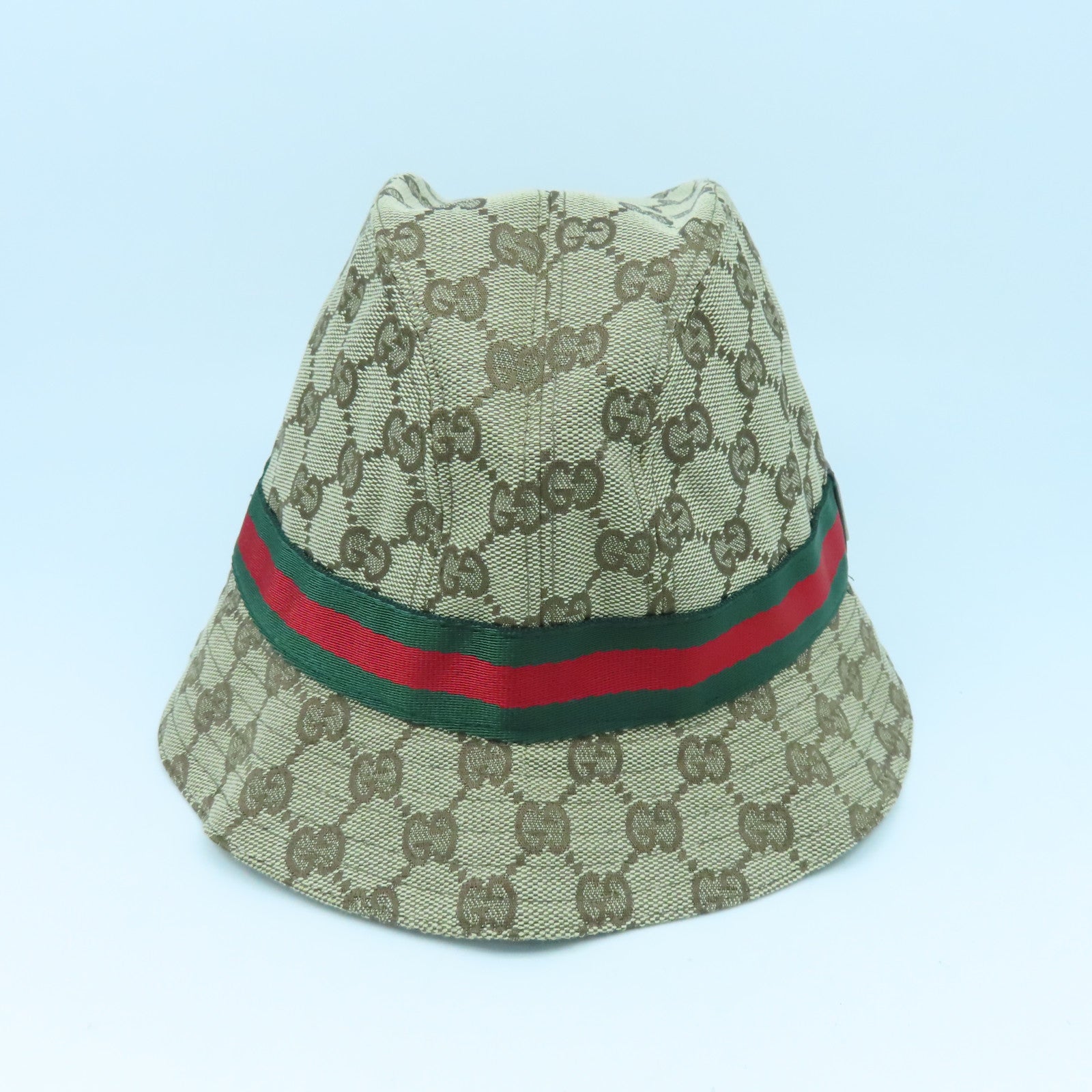 GUCCI 帆布Hat帽子啡色