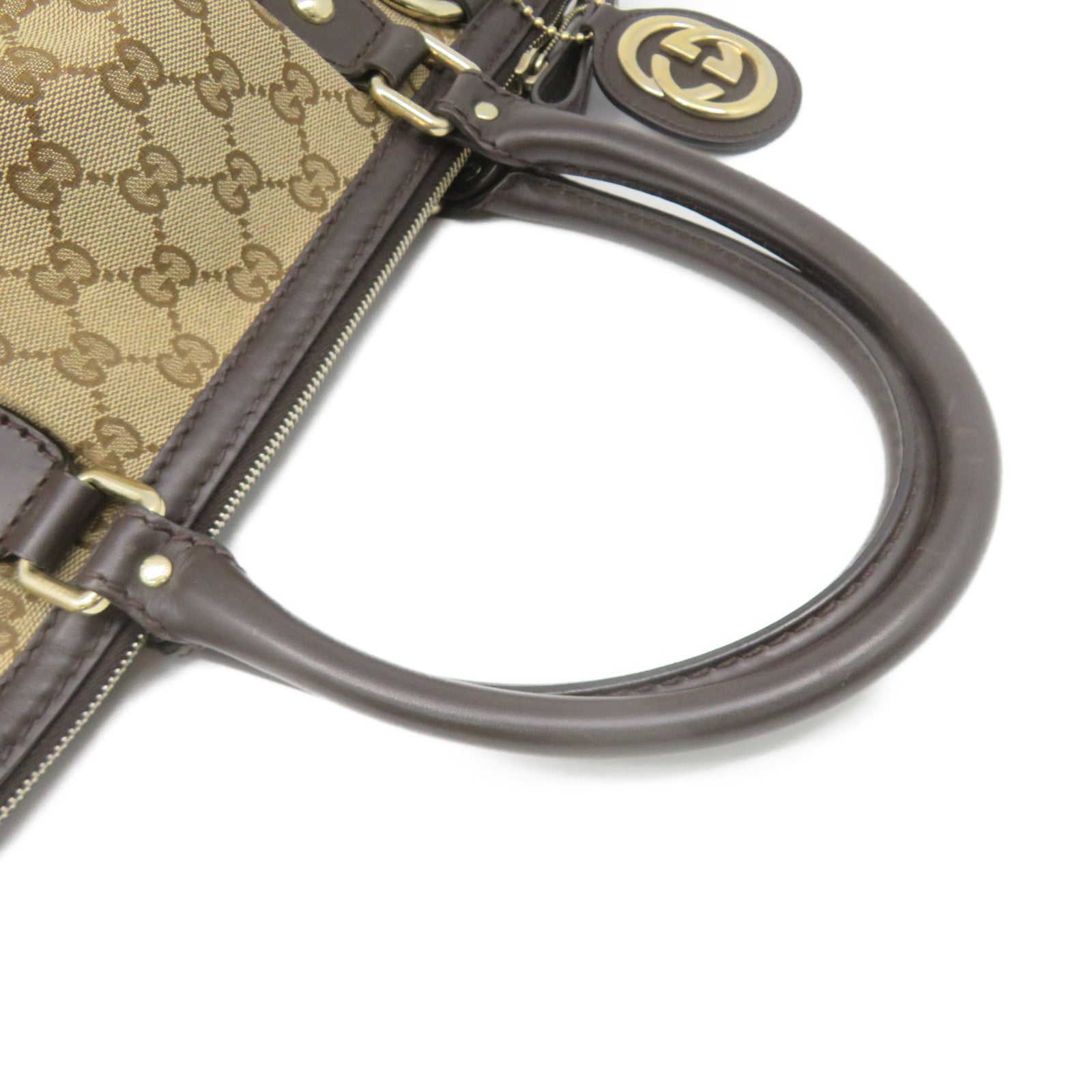 GUCCI GG canvas Hand Bag brown brown