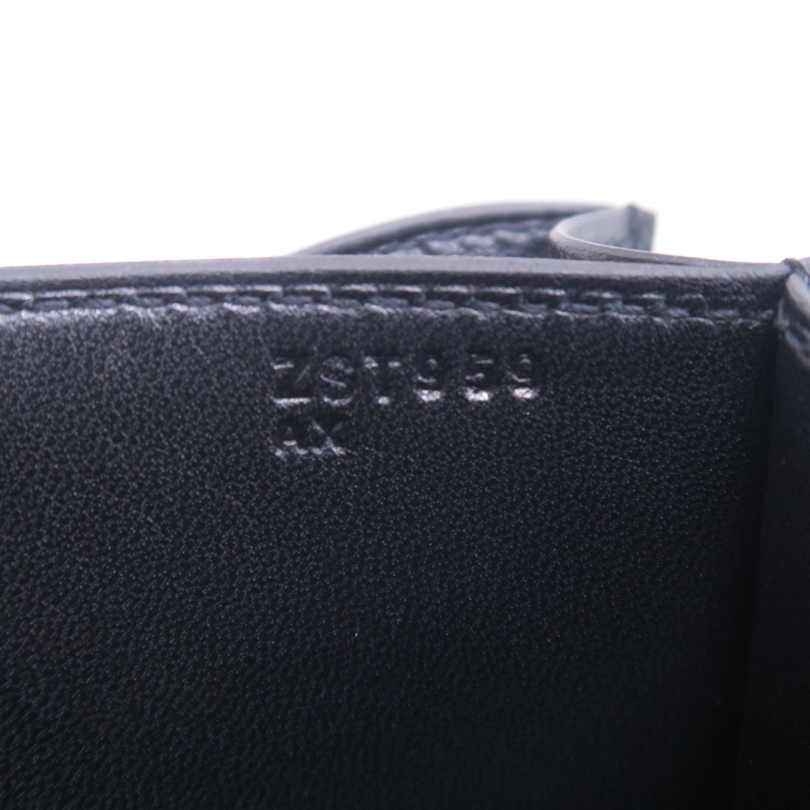 HERMES Tadelakt皮革Constance Mini銀扣肩背袋黑色