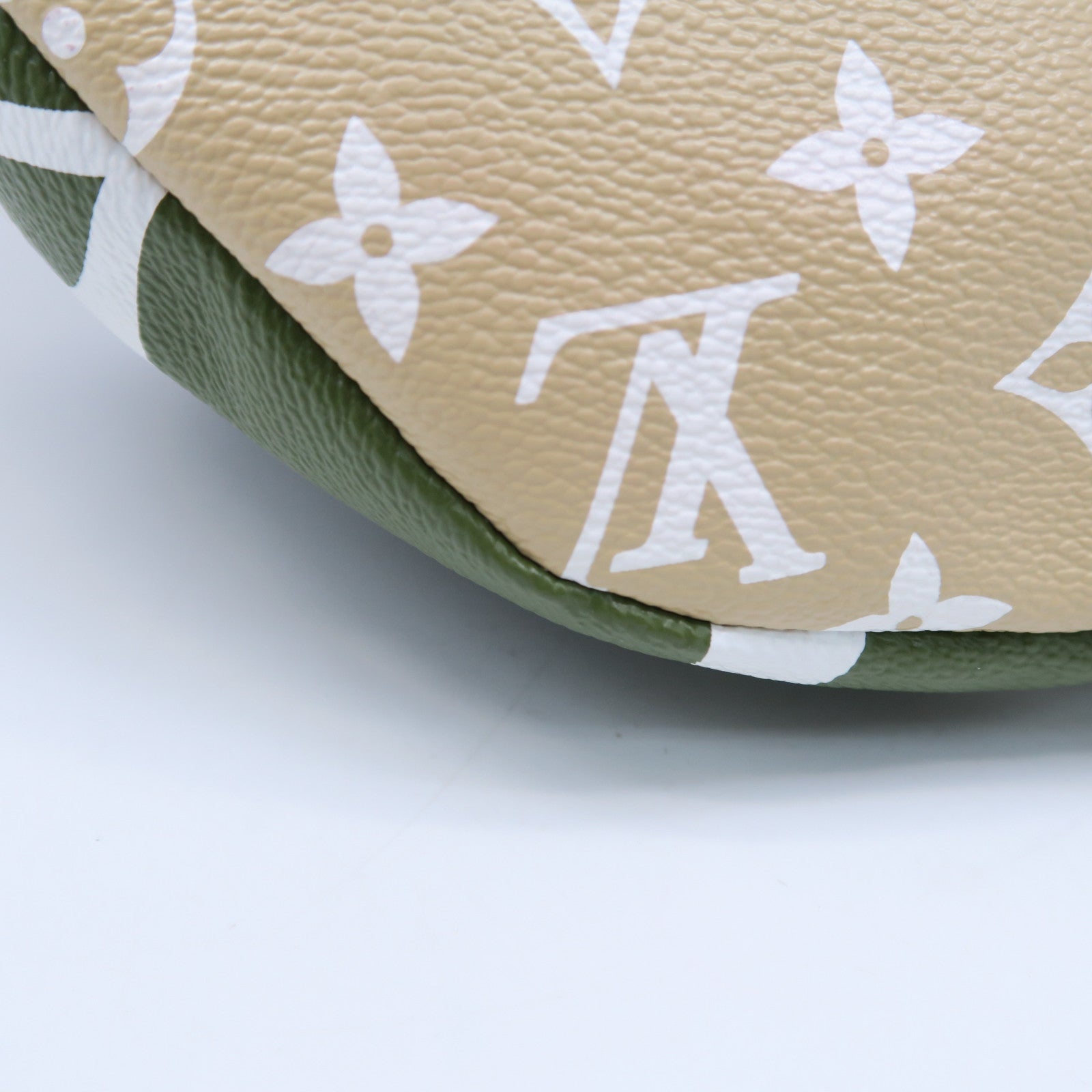 LOUIS VUITTON Monogram Giant Bumbag金扣腰包胸前包綠色/米色/白色
