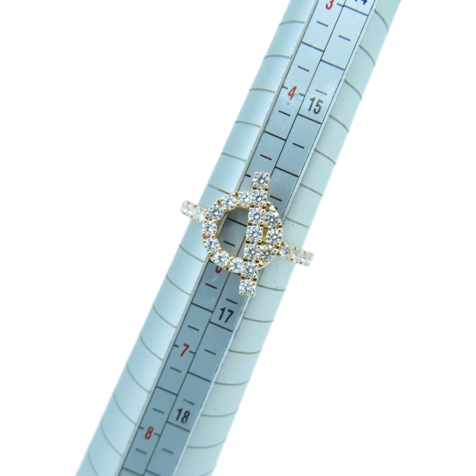 HERMES 18K玫瑰金Finesse Ring戒指US#5.5 #51