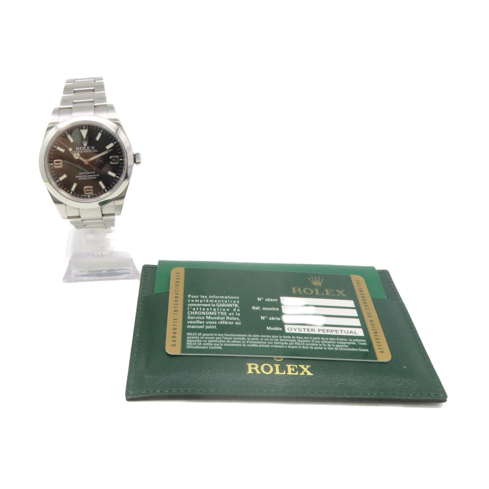 ROLEX 【激減優惠】ExplorerⅠ39mm Automatic Watch不鏽鋼自動機芯手錶黑色