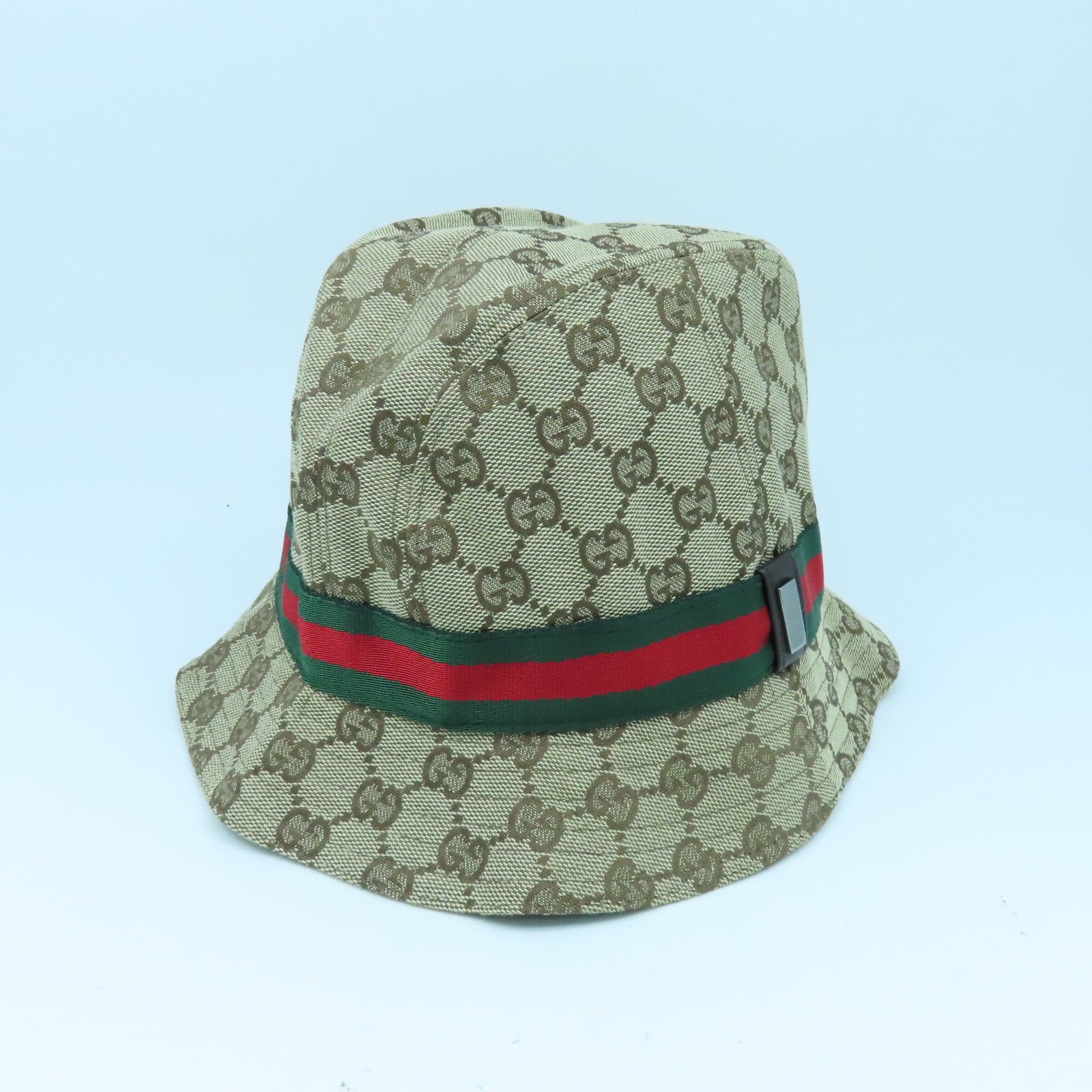 GUCCI 帆布Hat帽子啡色