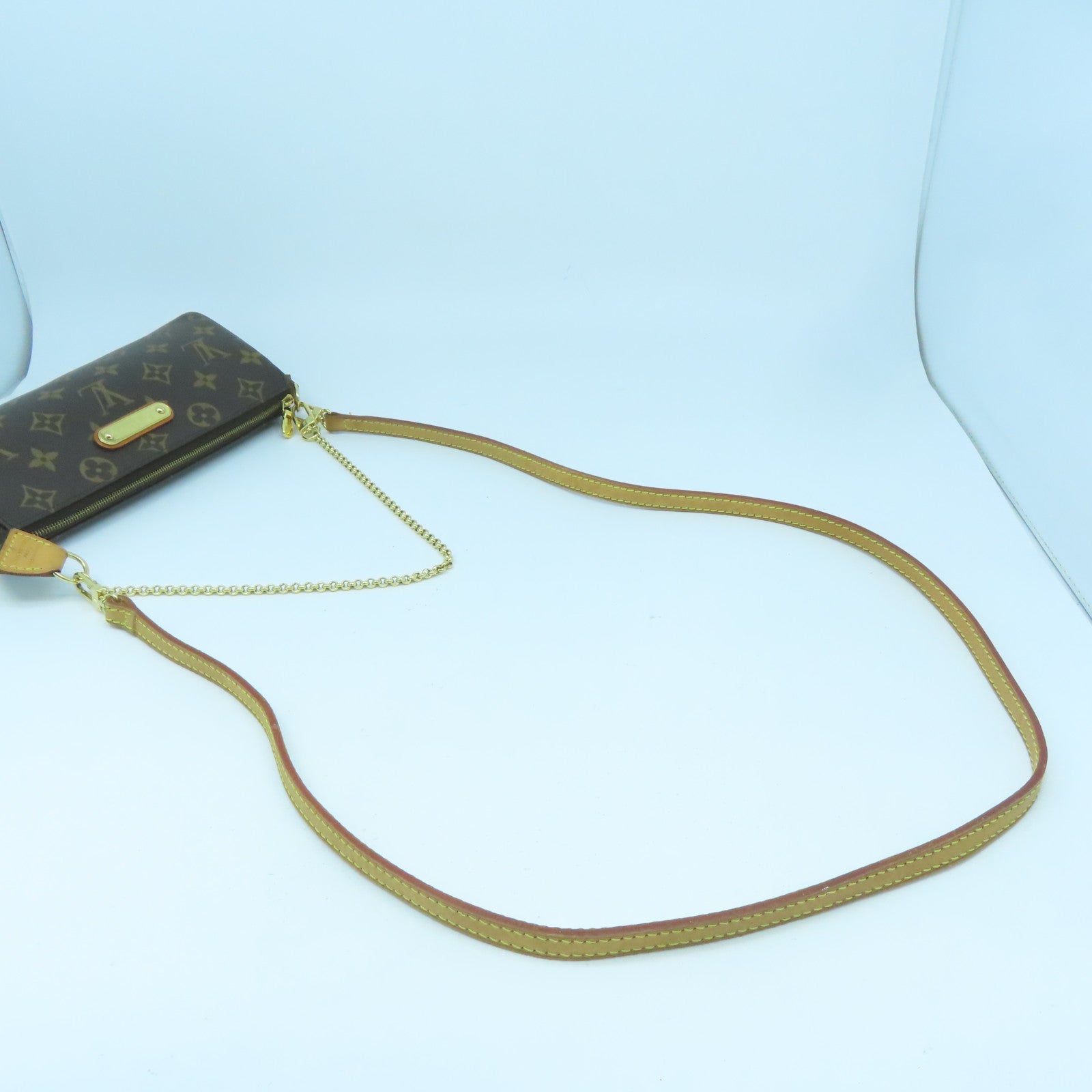 LOUIS VUITTON Monogram Eva金扣手挽肩背兩用袋啡色