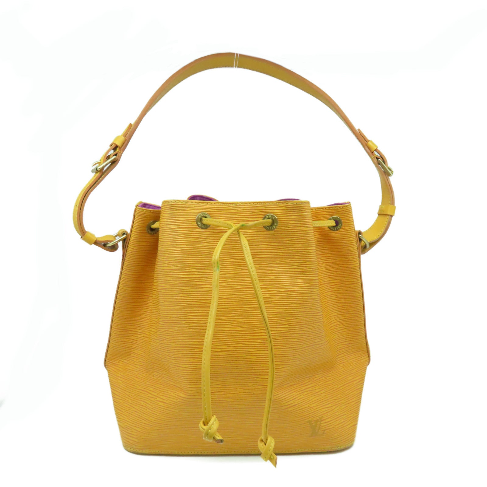 LOUIS VUITTON Epi Noe BB金扣肩背袋橙色