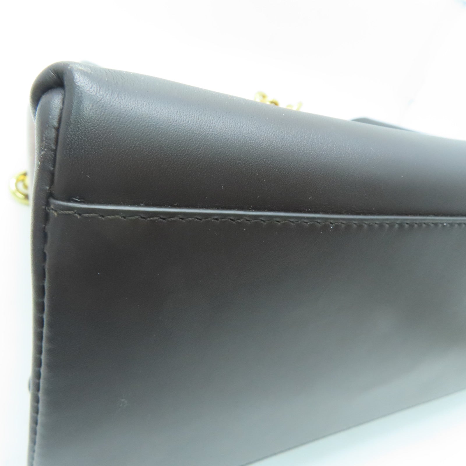 BOTTEGA VENETA 【激減優惠】牛皮皮革Mount Coming肩背袋啡色