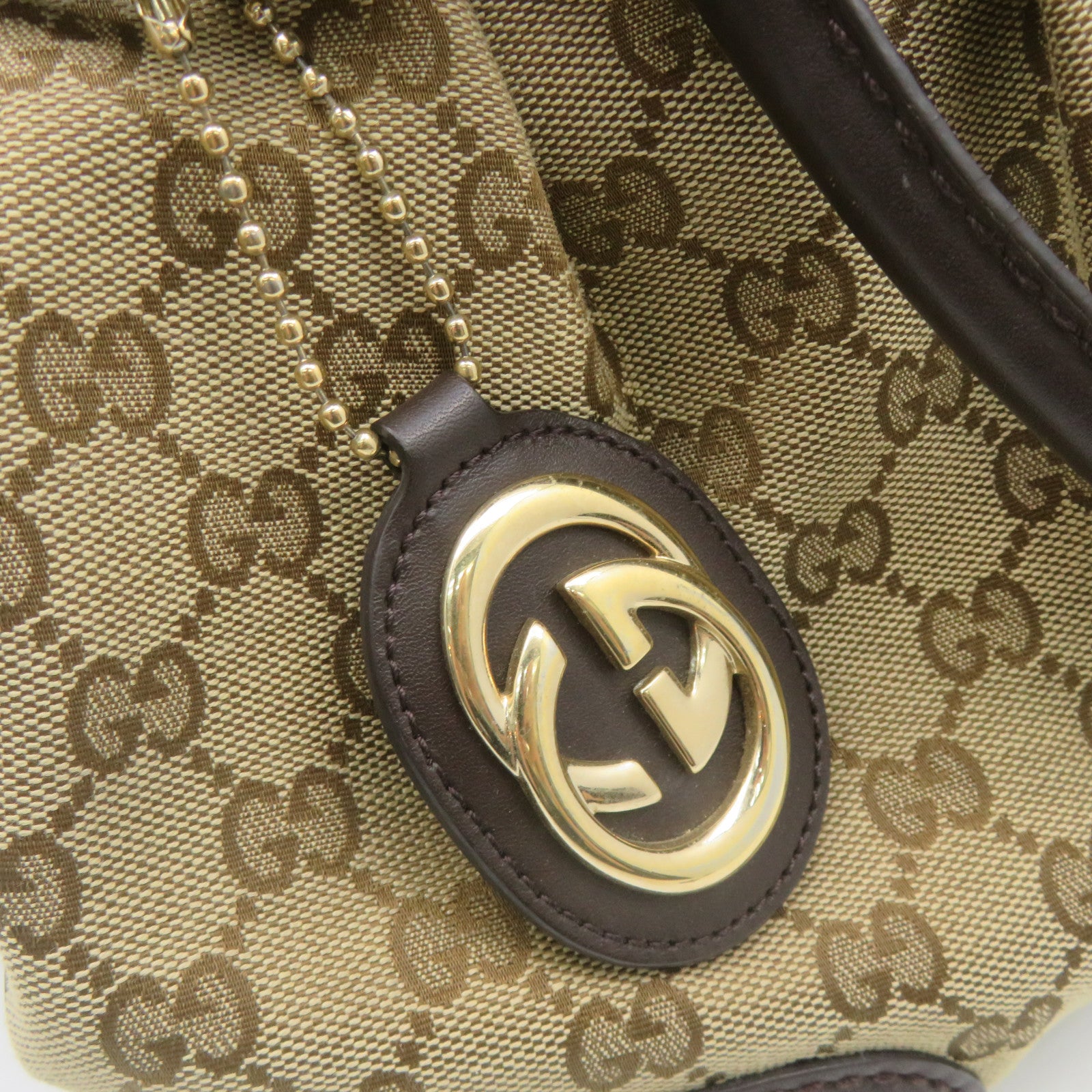 GUCCI GG canvas Hand Bag brown brown