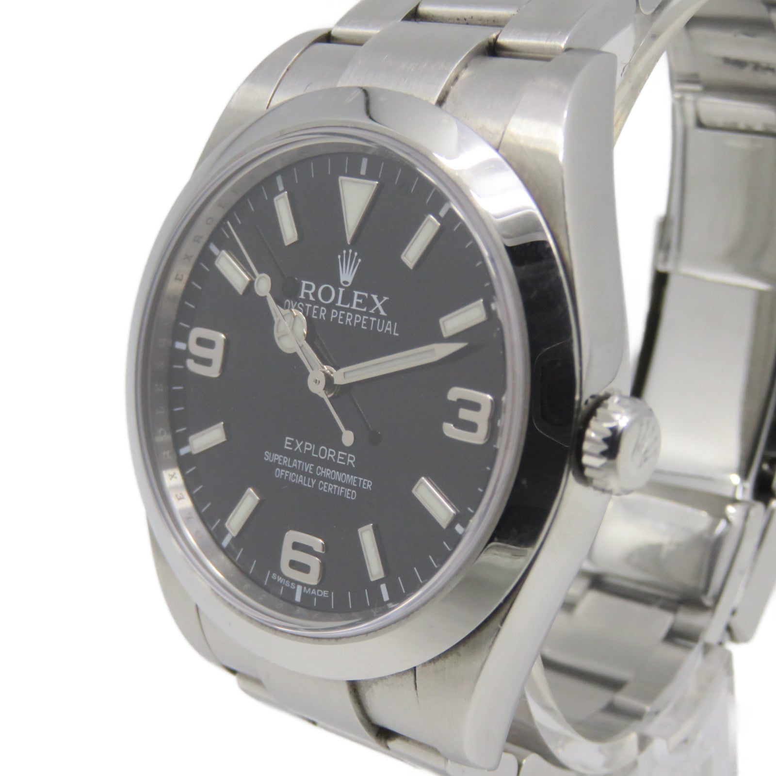 ROLEX 【激減優惠】ExplorerⅠ39mm Automatic Watch不鏽鋼自動機芯手錶黑色