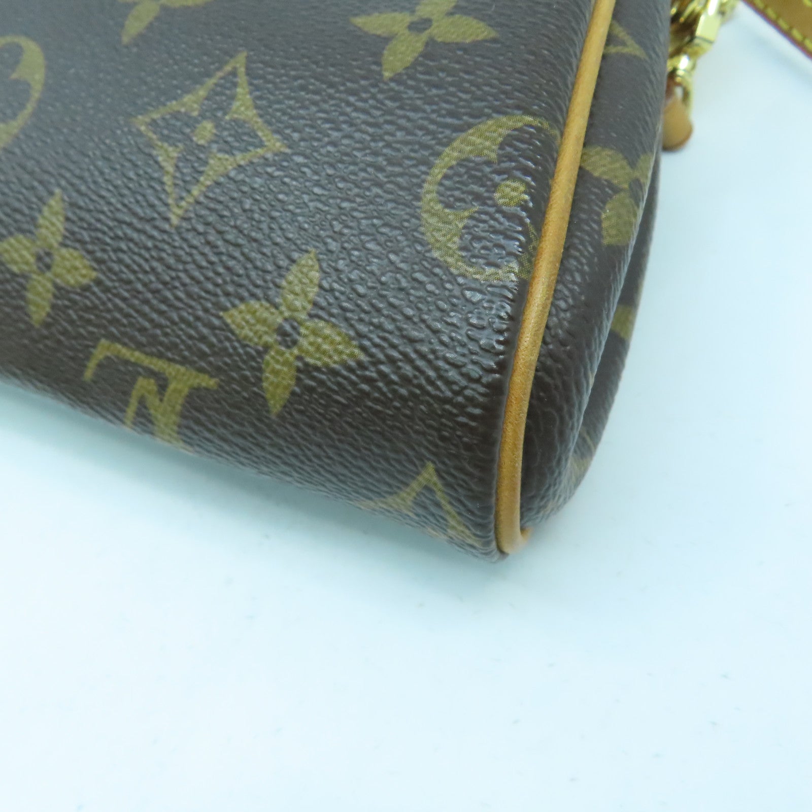 LOUIS VUITTON Monogram Eva金扣手挽肩背兩用袋啡色