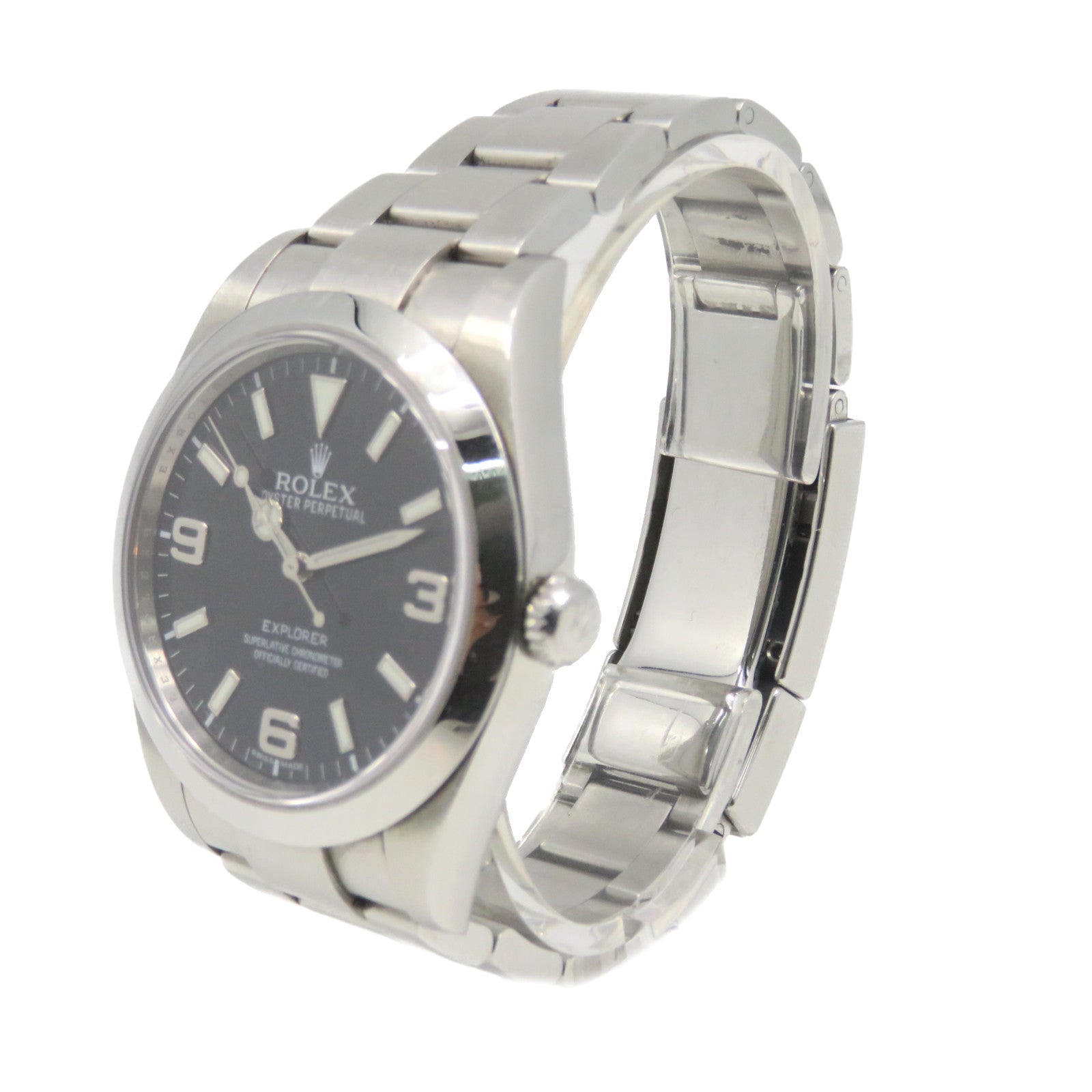 ROLEX 【激減優惠】ExplorerⅠ39mm Automatic Watch不鏽鋼自動機芯手錶黑色