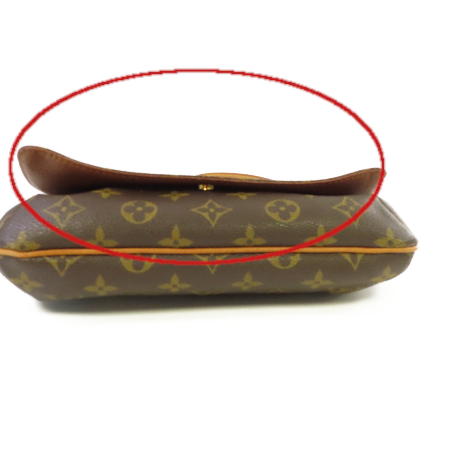 LOUIS VUITTON Monogram Musette Tango Shoulder Bag金扣肩背袋啡色