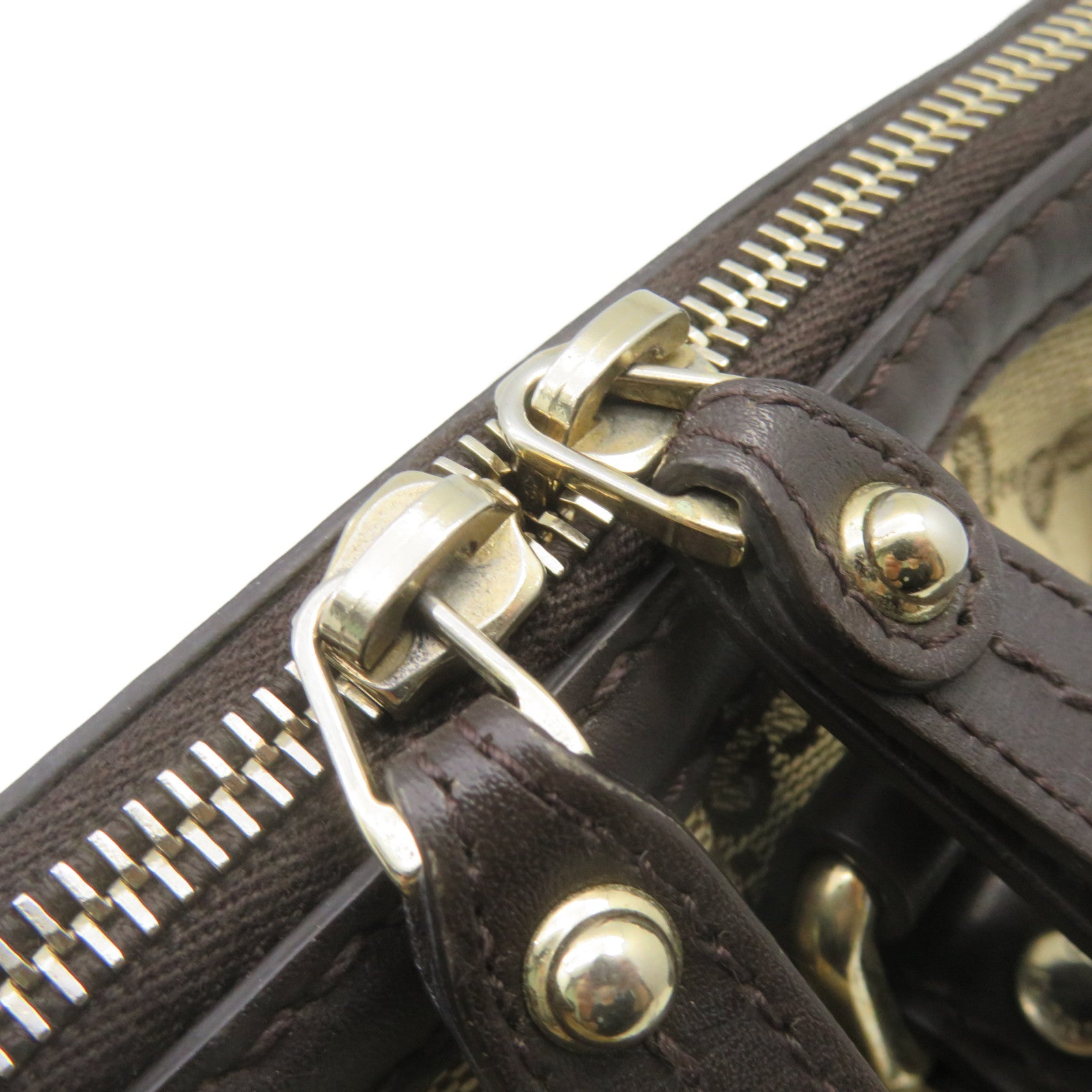 GUCCI GG canvas Hand Bag brown brown