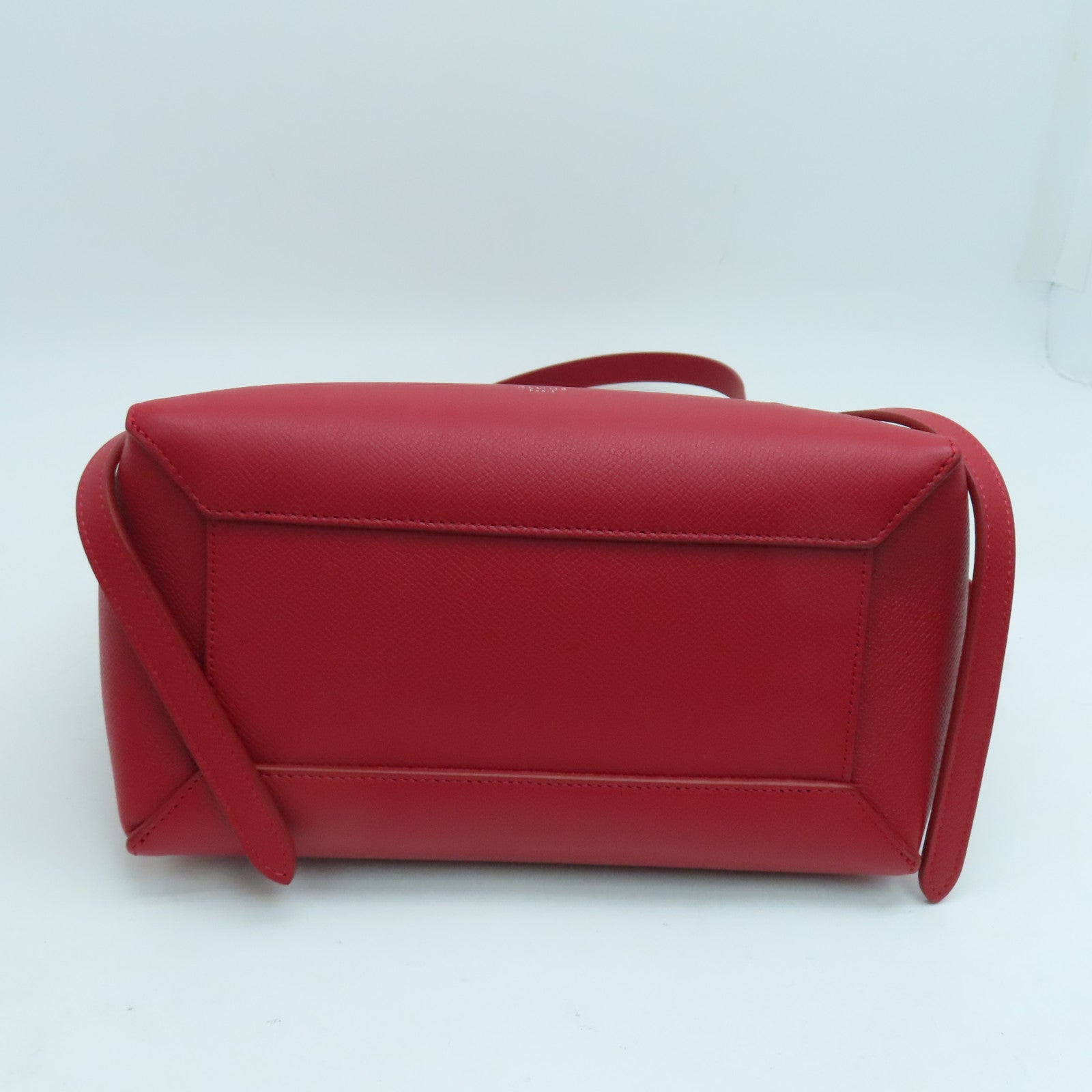 CELINE 牛皮皮革Small Belt Bag银扣手挽肩背两用袋红色