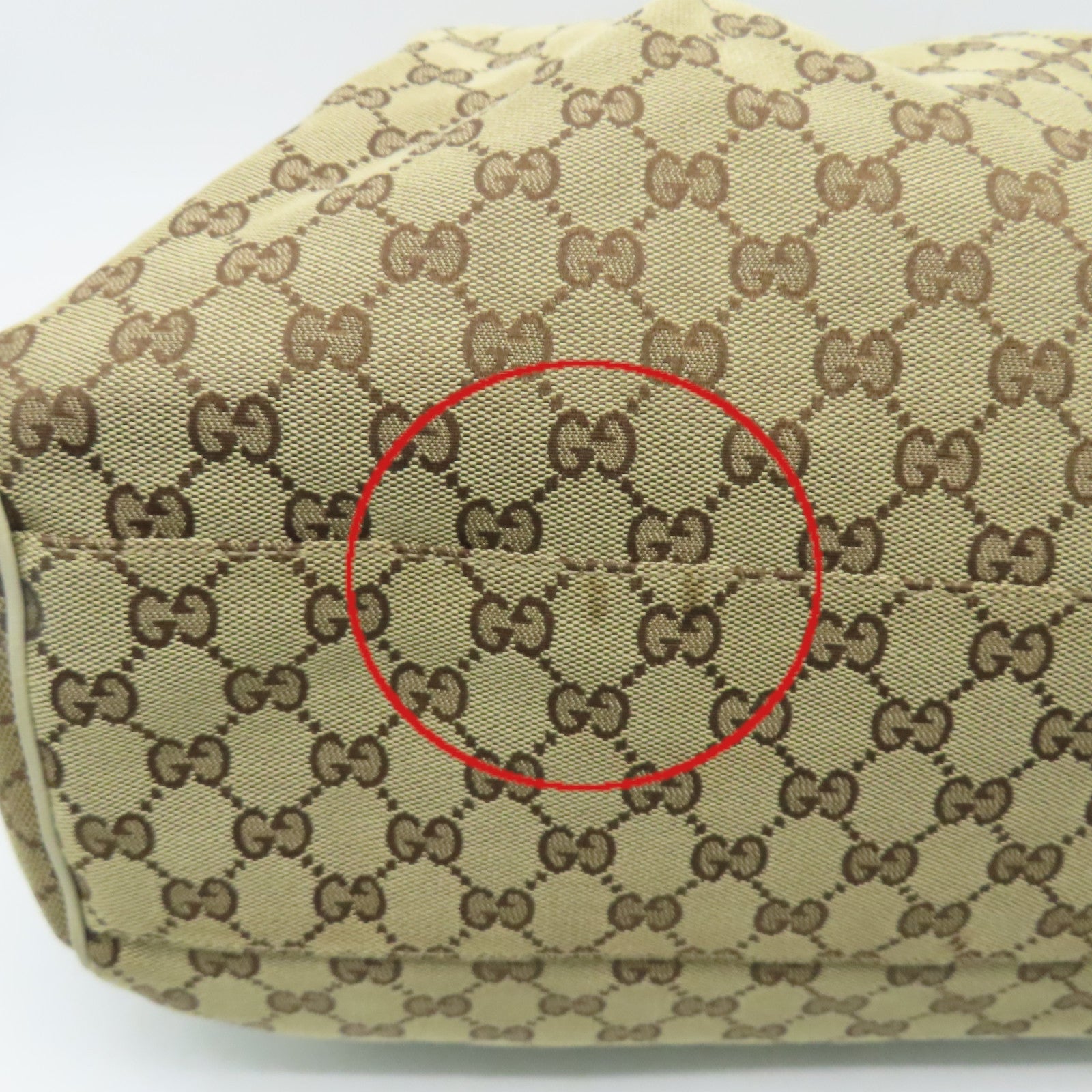 GUCCI GG帆布Tote Bag手挽袋啡色/米白色