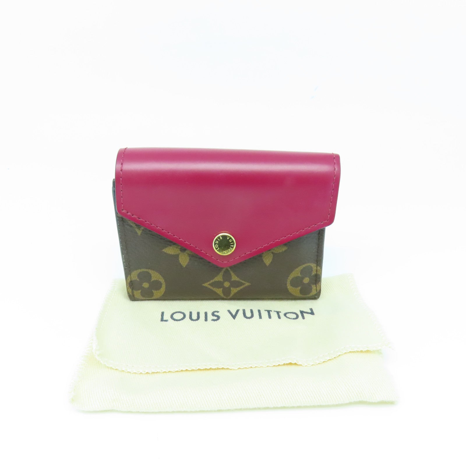 LOUIS VUITTON Monogram Wallet金扣錢包啡色