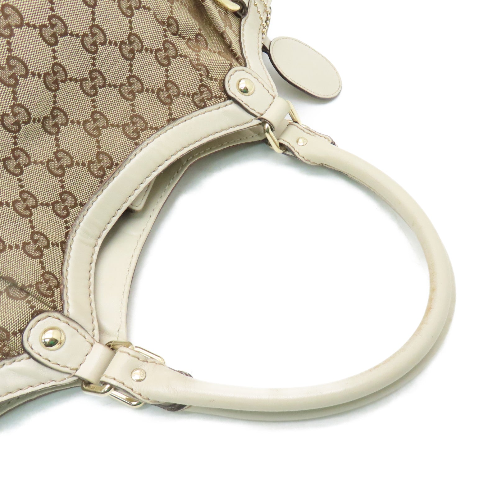 GUCCI GG帆布Tote Bag手挽袋啡色/米白色