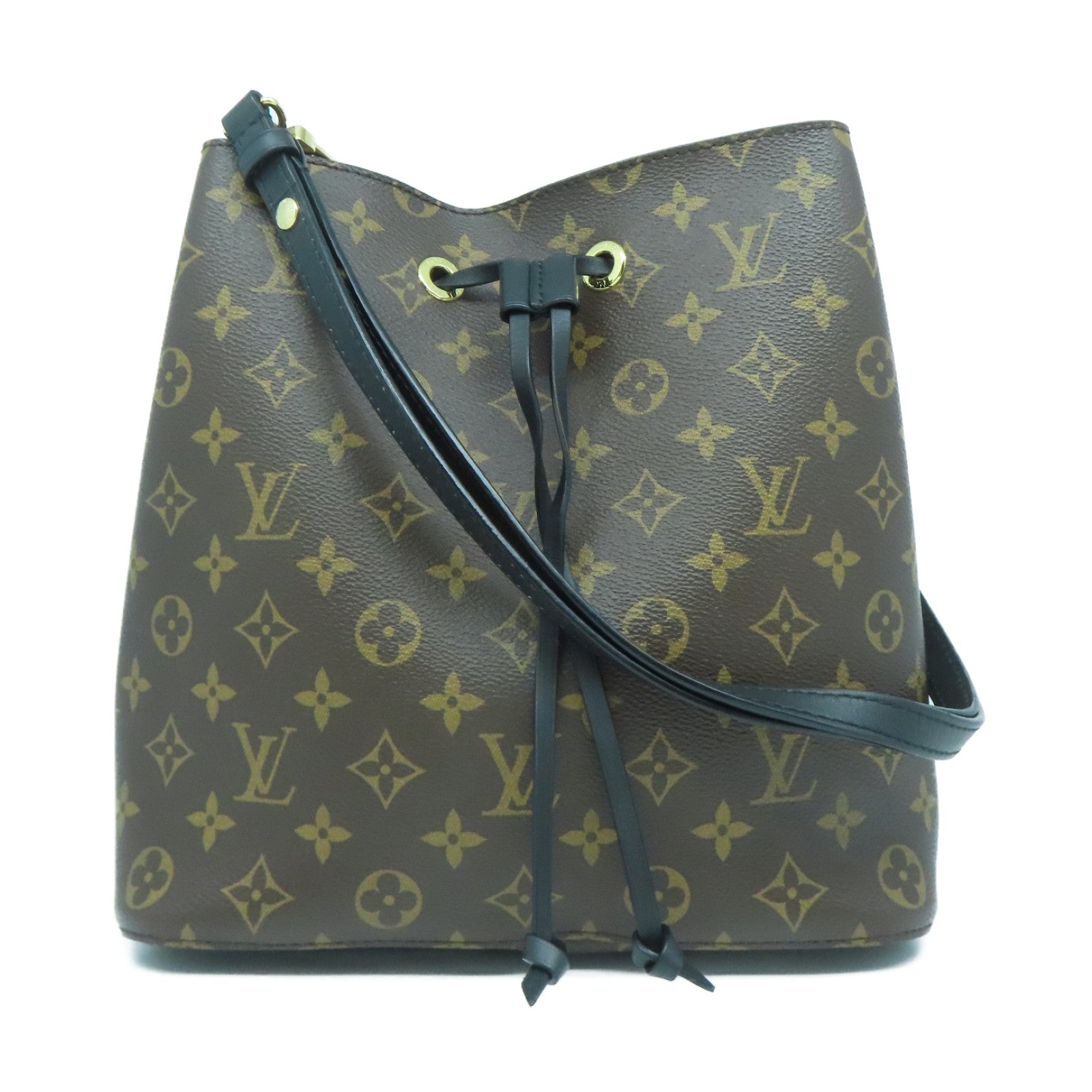 LOUIS VUITTON Monogram Neo Noe MM金扣肩背袋啡色