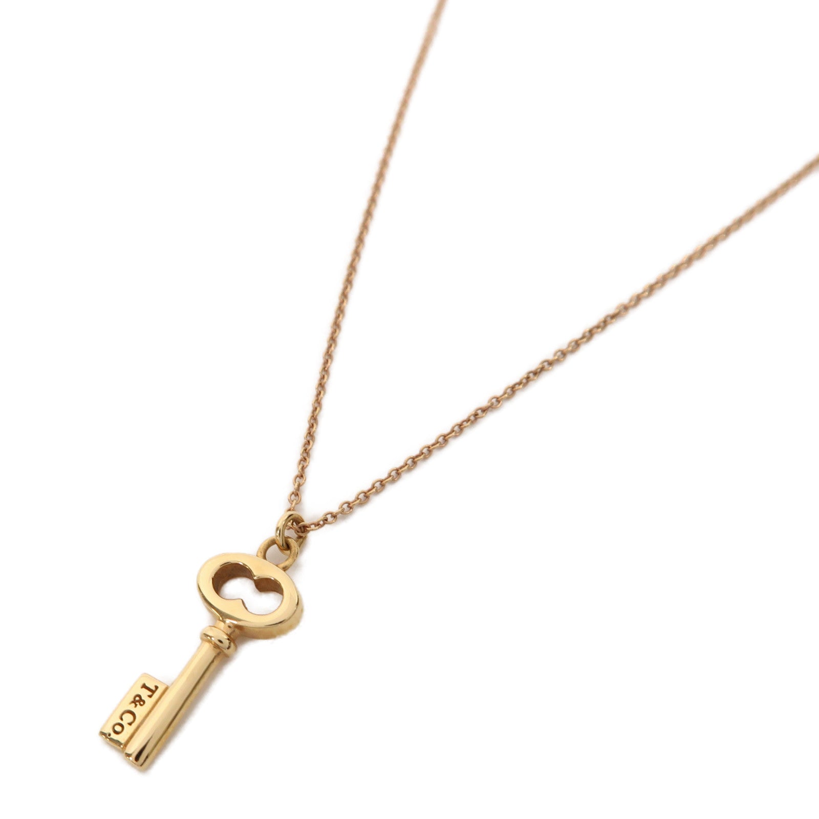 TIFFANY＆CO 18K黃金Key Necklace項鍊