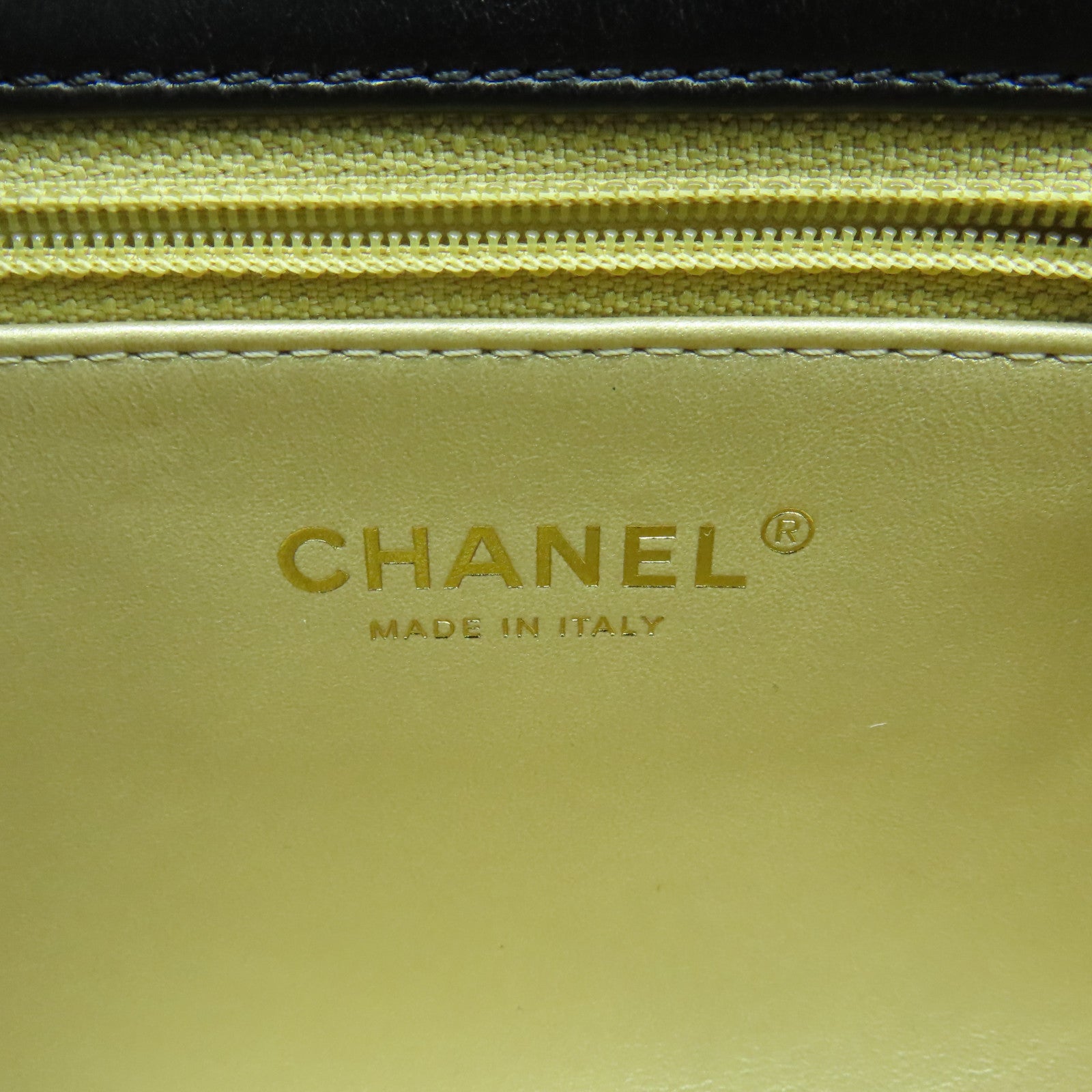CHANEL 菱格羊皮皮革Shoulder Bag金扣手挽肩背兩用袋黑色
