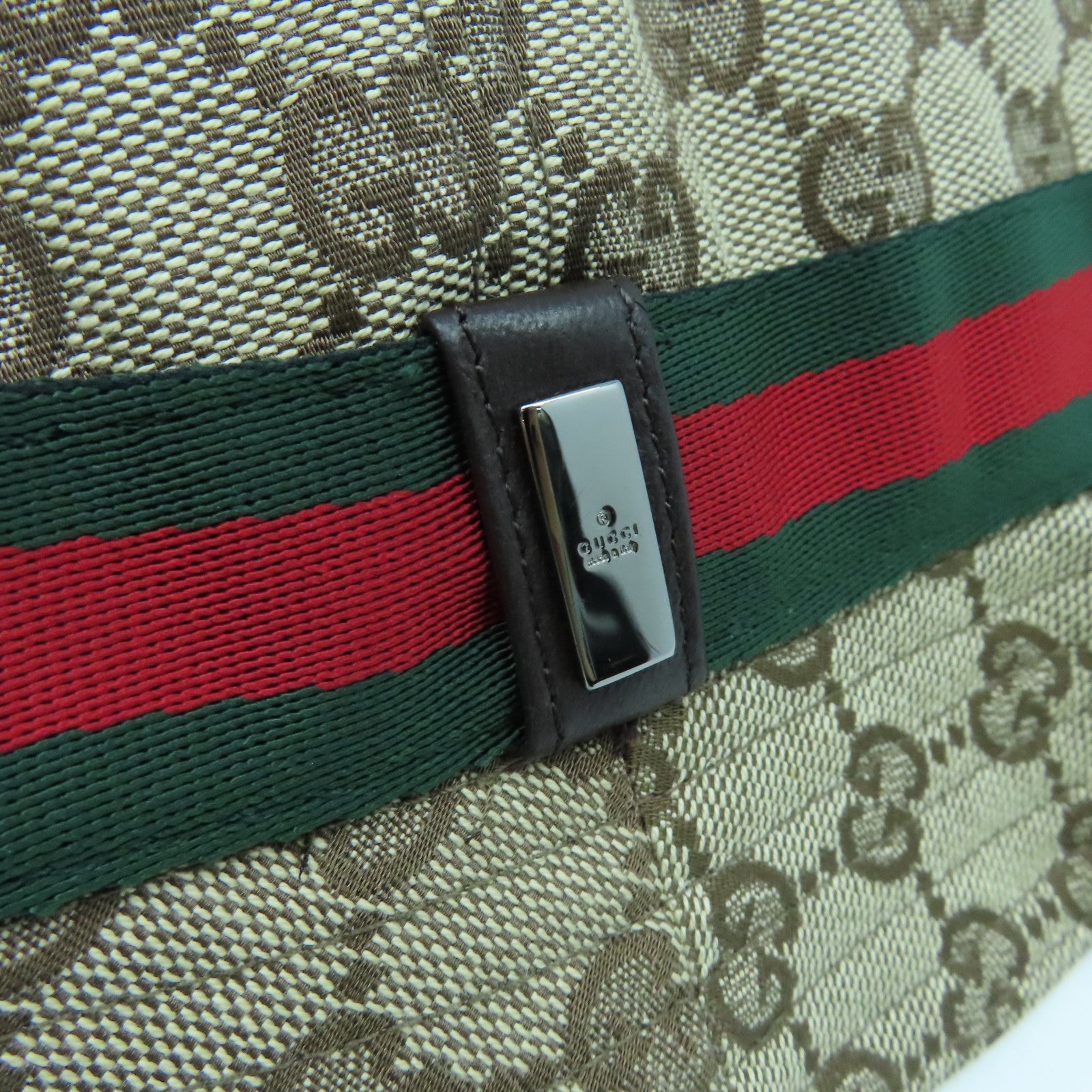 GUCCI 帆布Hat帽子啡色